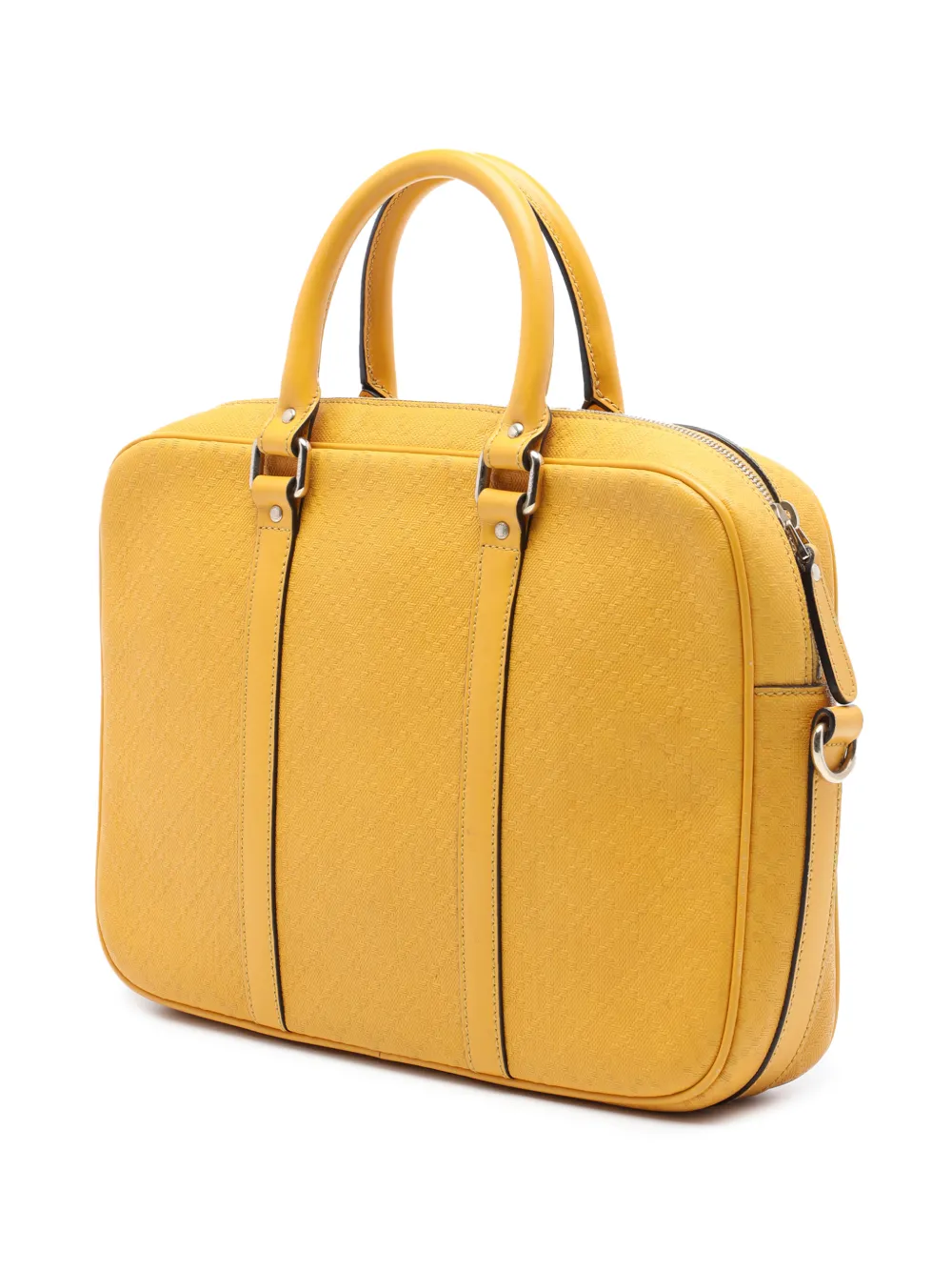 Gucci Pre-Owned 2016-2026 medium Diamante Bright kalfsleren aktetas Geel