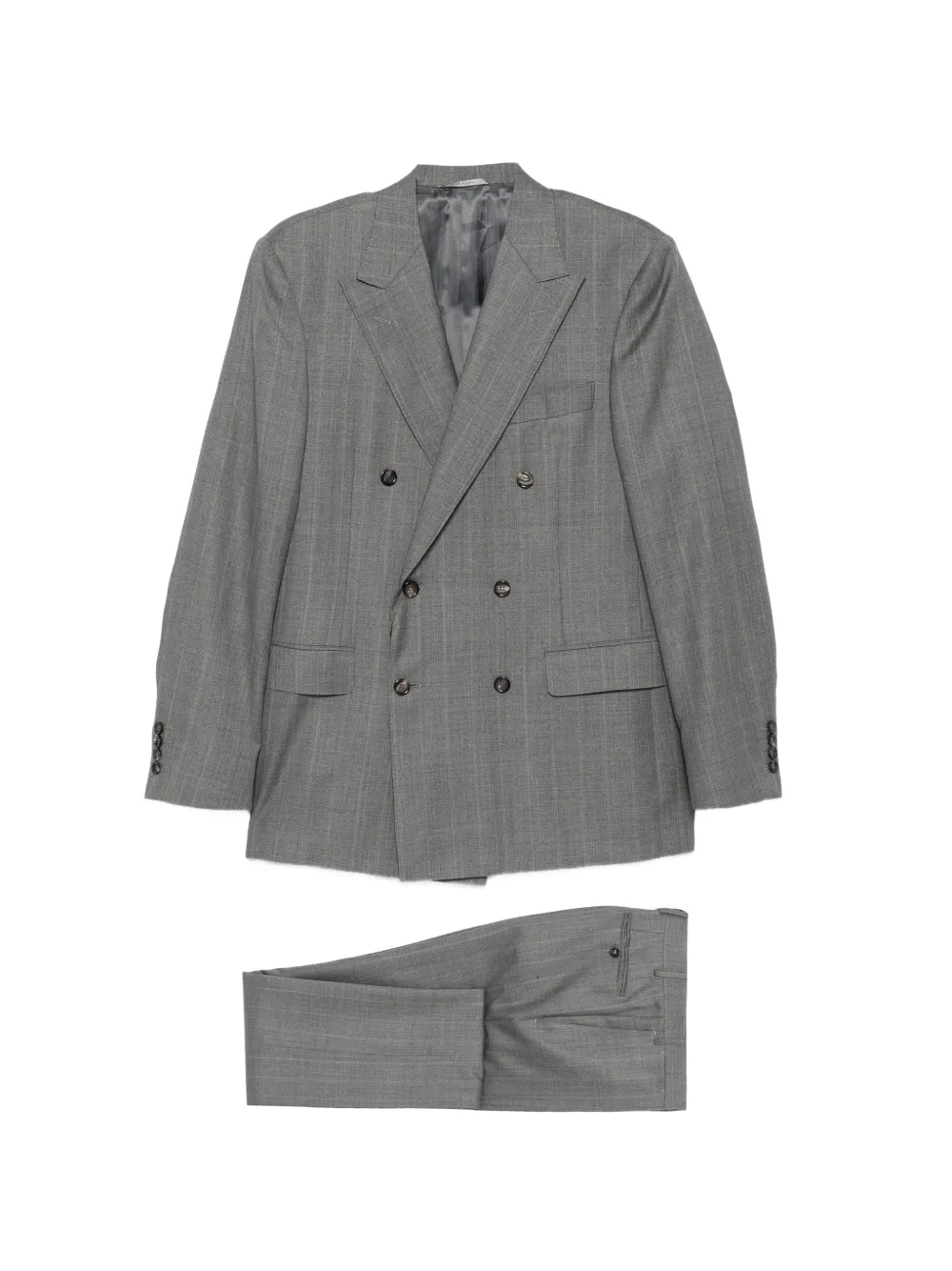 Canali double-breasted pinstripe suit - Grigio