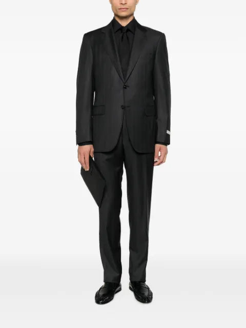 Canali pinstripe-pattern single-breasted suit