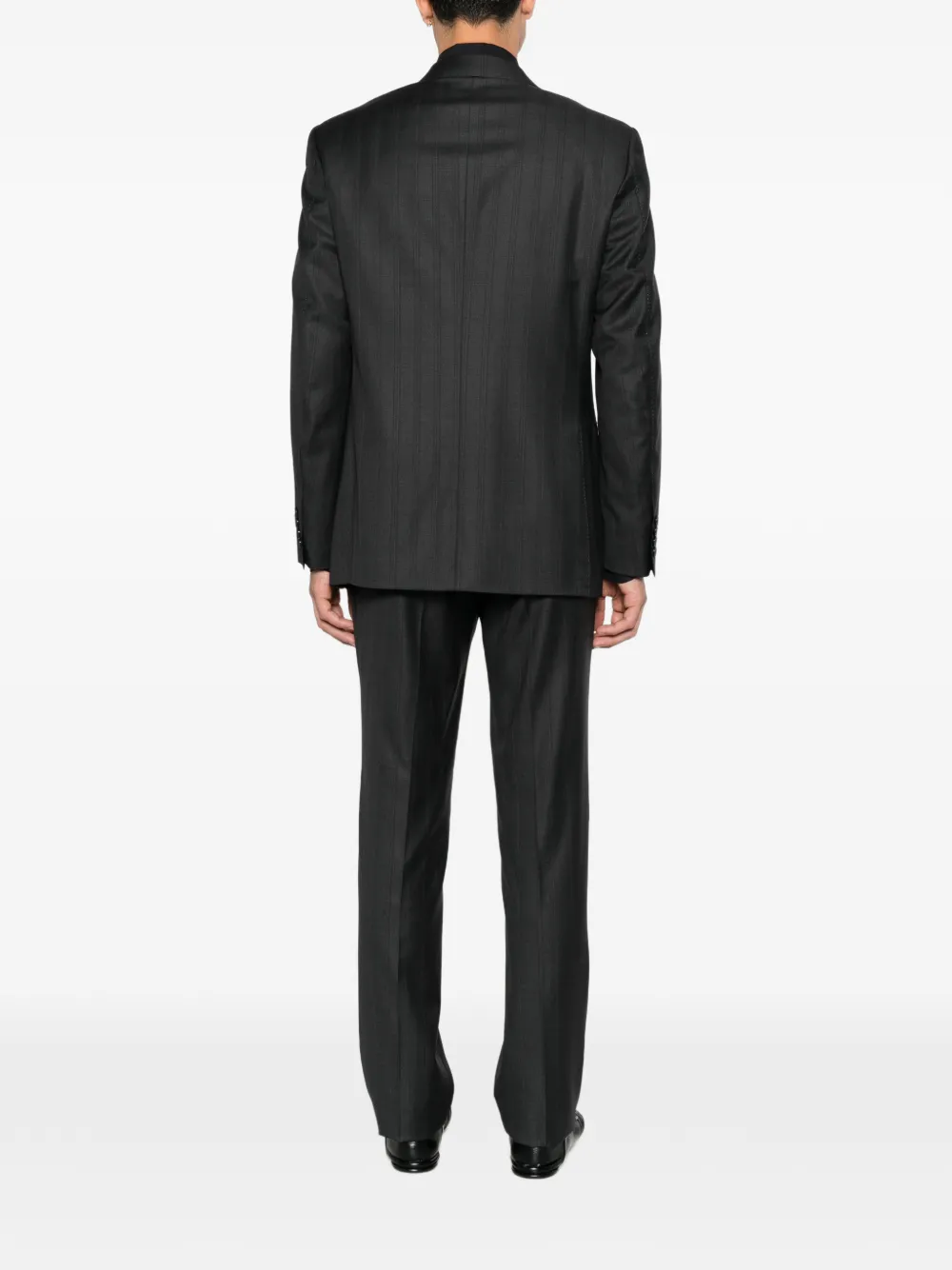Canali Pak met enkele rij knopen Grijs