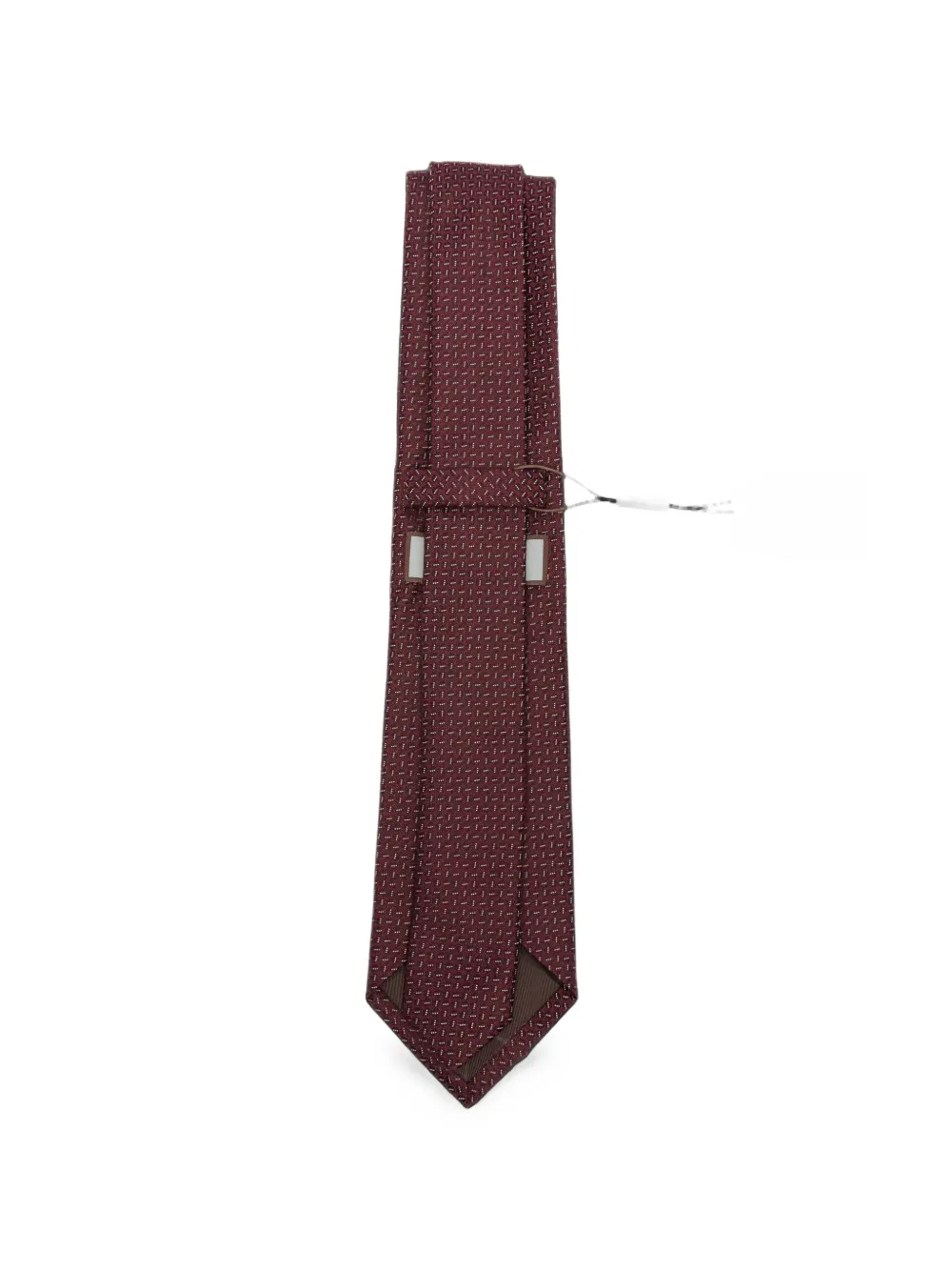 Canali Stropdas met micro-patroon Rood