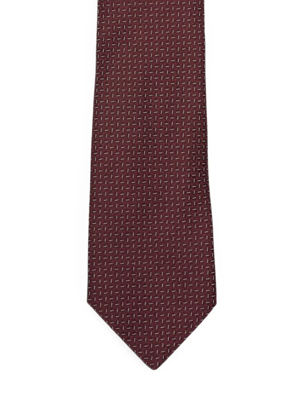 Canali Stropdas met micro-patroon Rood