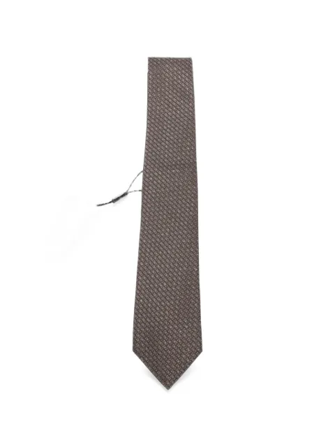 Canali micro-pattern silk tie