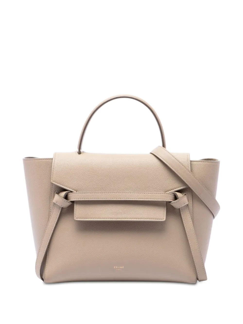 Celine Pre-Owned 2017 Micro Grained Calfskin Belt Bag satchel - Toni neutri