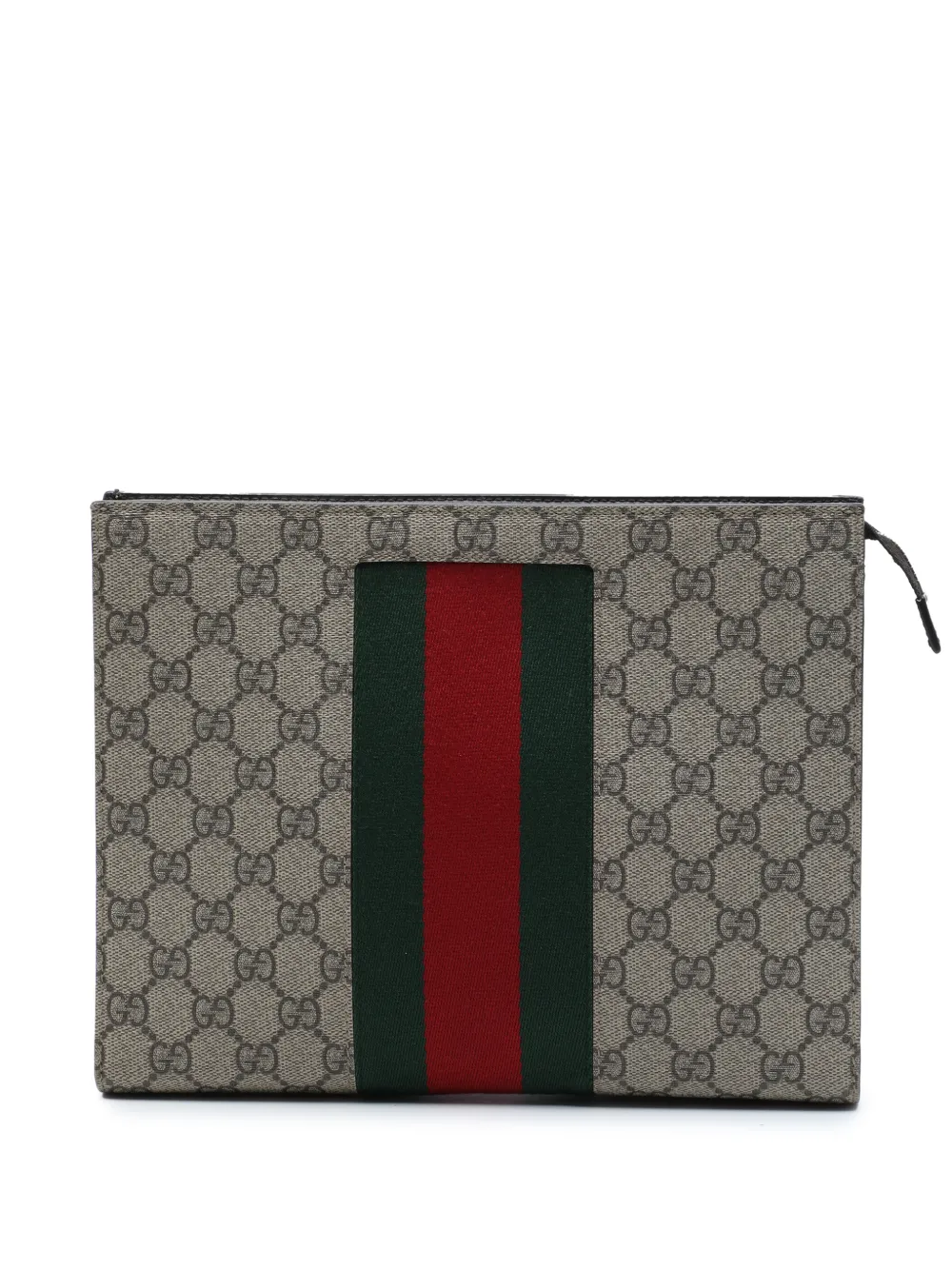 Gucci Pre-Owned 2000-2015 GG Supreme Web clutch bag - Toni neutri