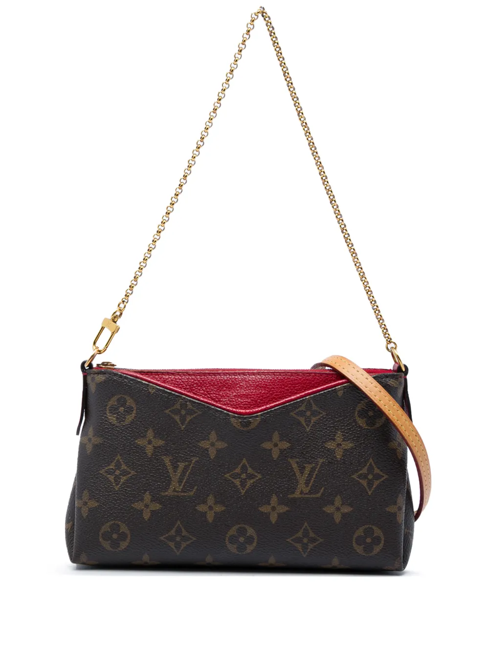 Louis Vuitton Pre-Owned 2016 Monogram Pallas Clutch satchel - Marrone