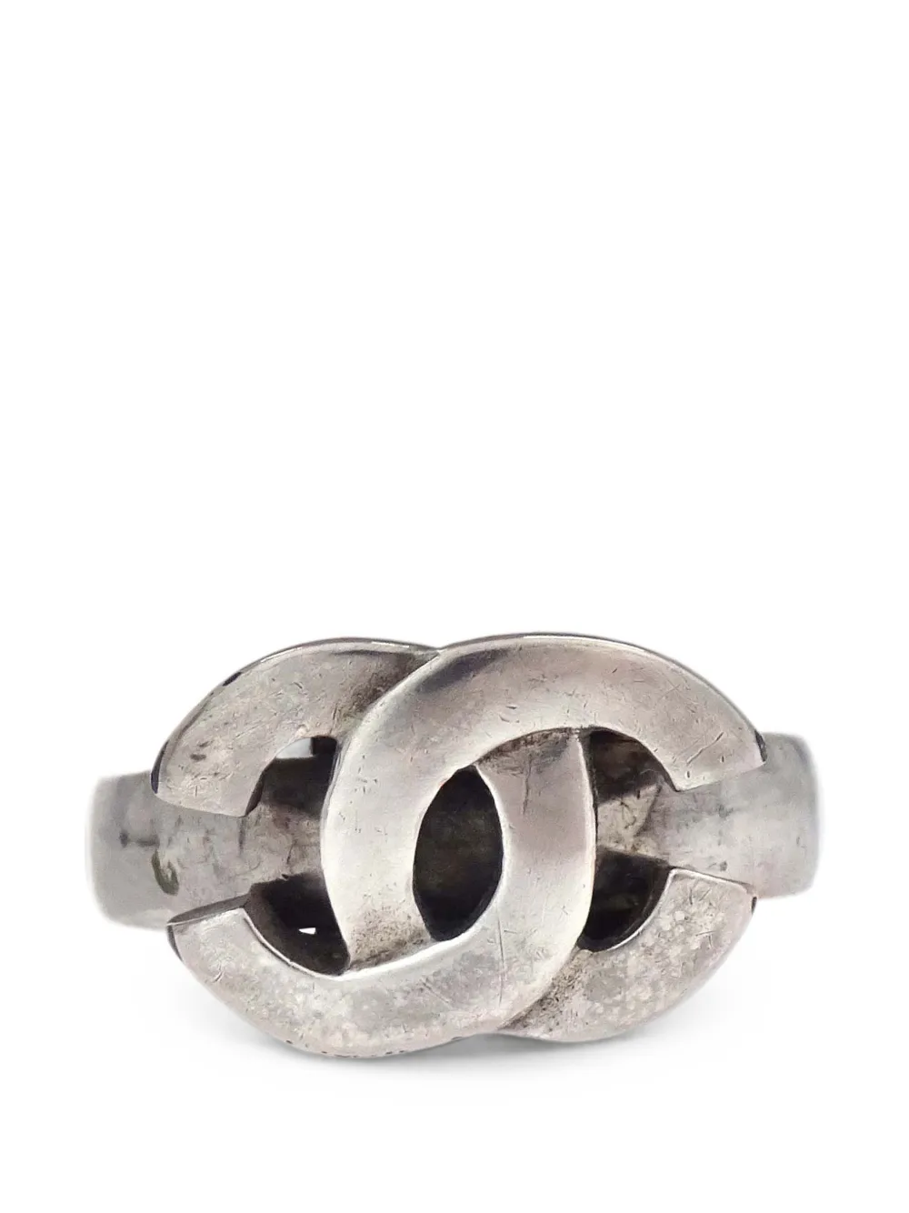 CHANEL Pre-Owned Anello CC 2001 - Argento