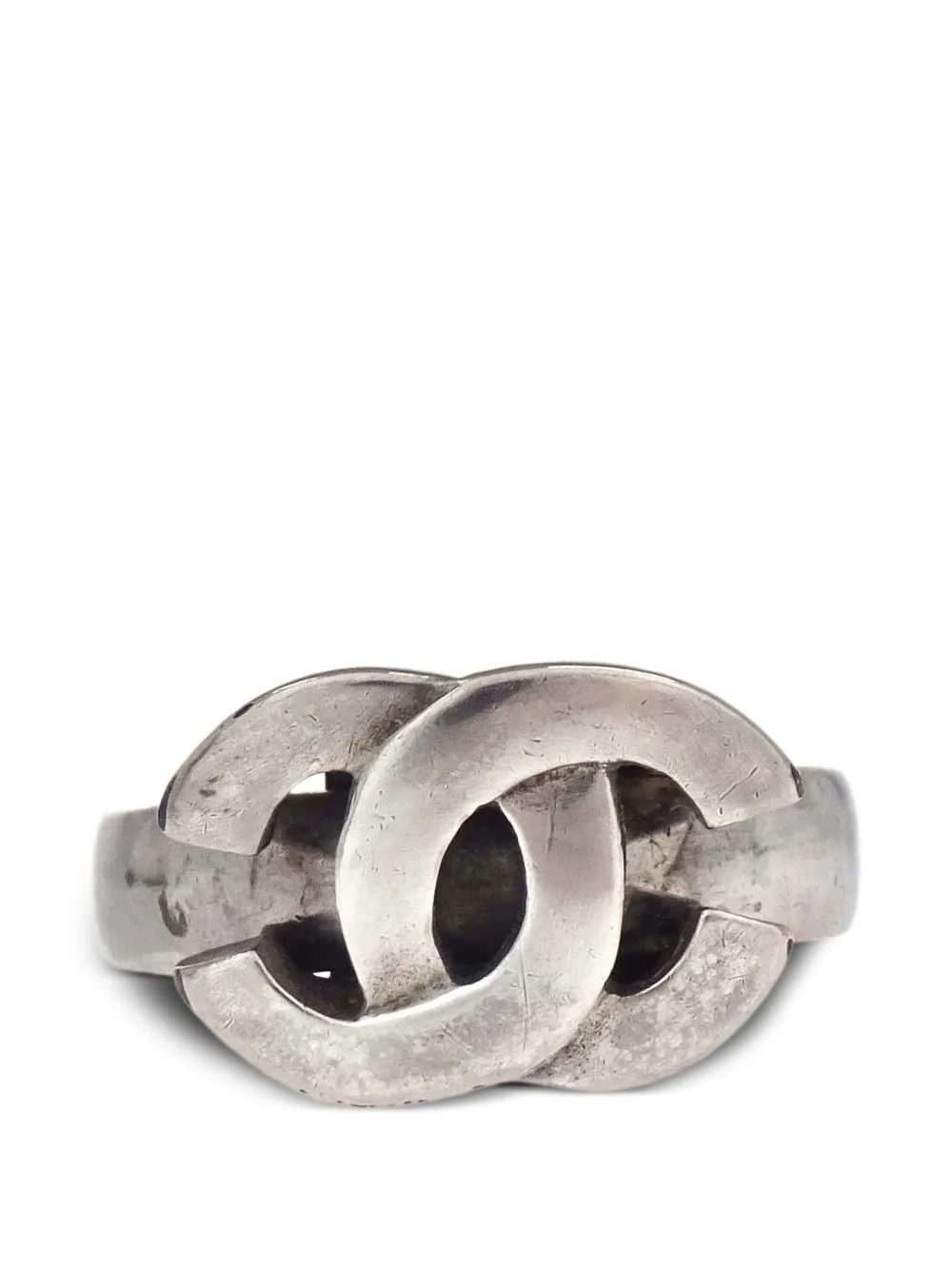 CHANEL Pre-Owned Anello CC 2001 - Argento