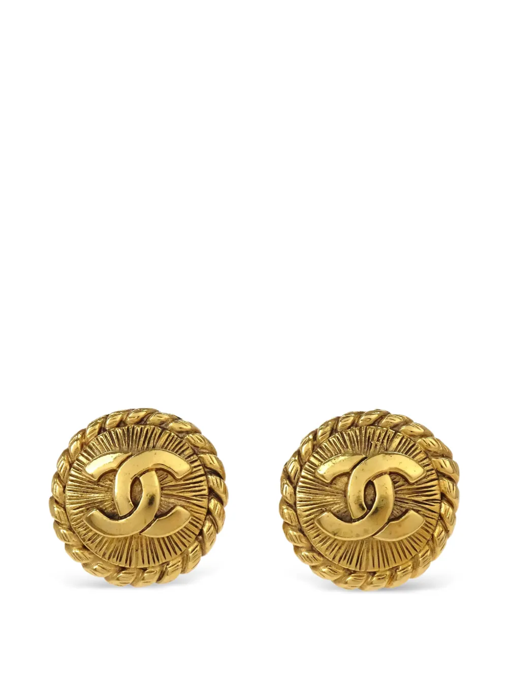 CHANEL Pre-Owned 1990-2000s clip-on earrings - Oro