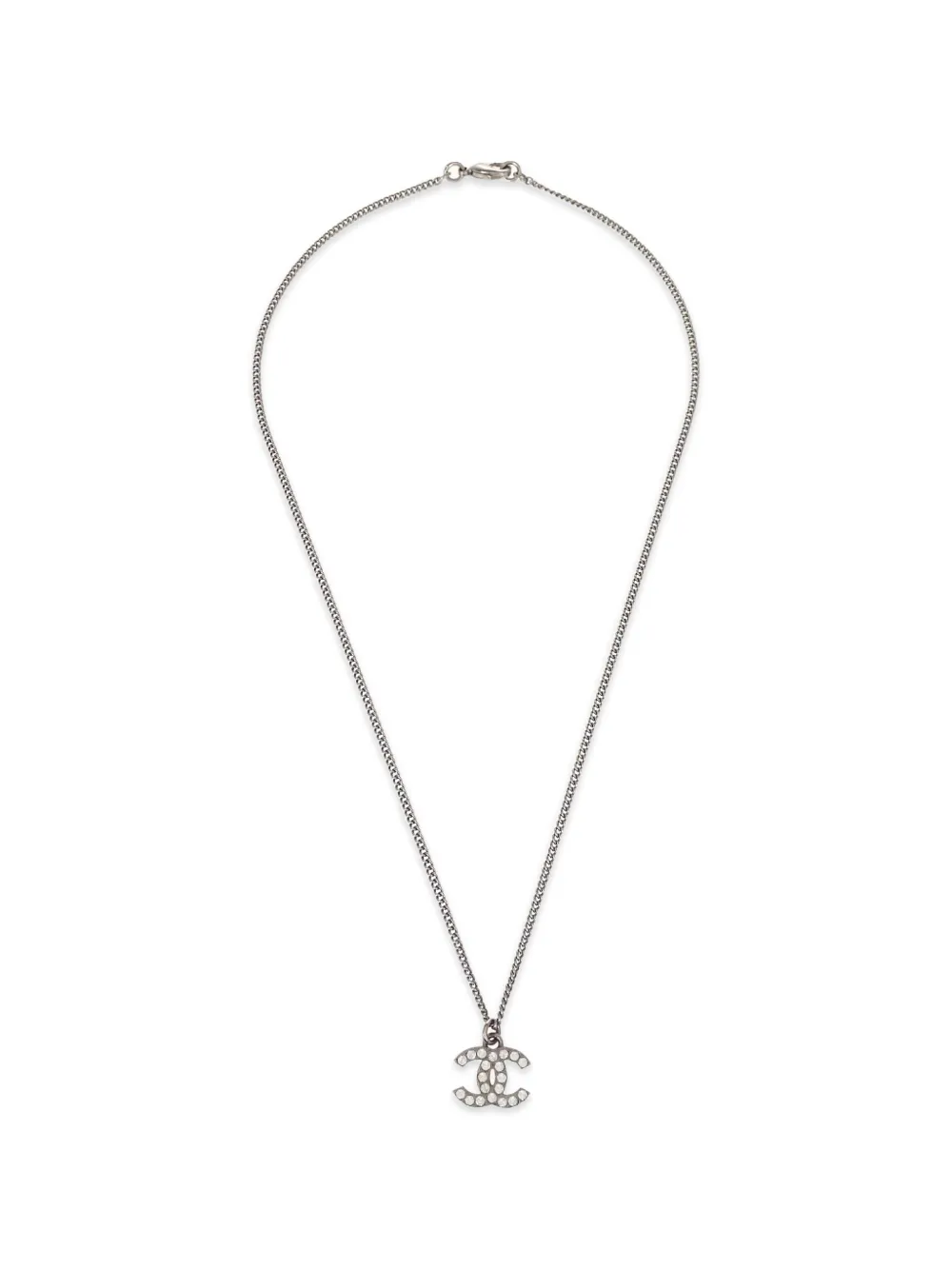 CHANEL Pre-Owned Collana con cristalli 2012 - Argento