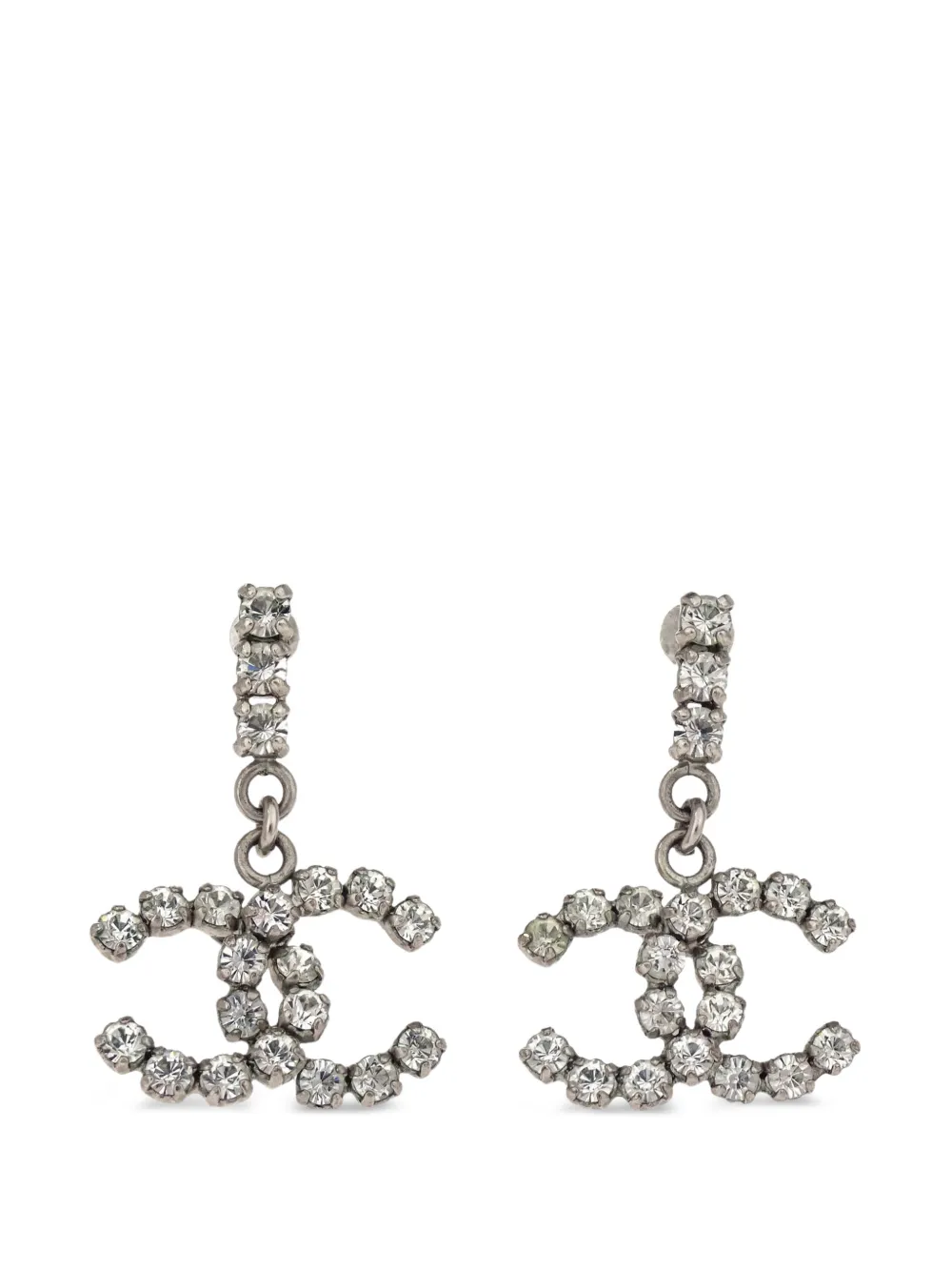 CHANEL Pre-Owned Orecchini CC anni 2000 - Argento