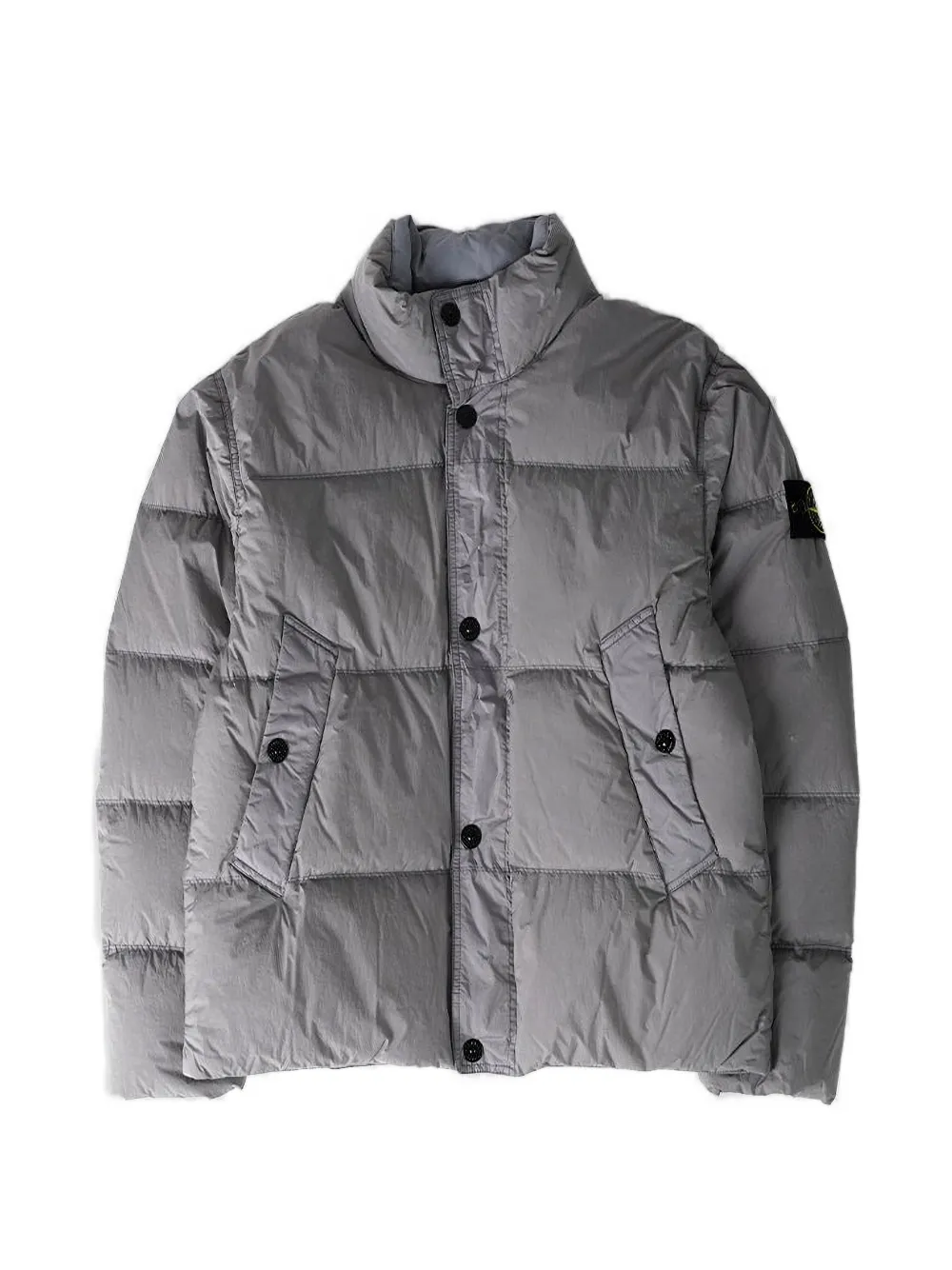 Stone Island Crinkle Reps NY padded jacket - Grigio