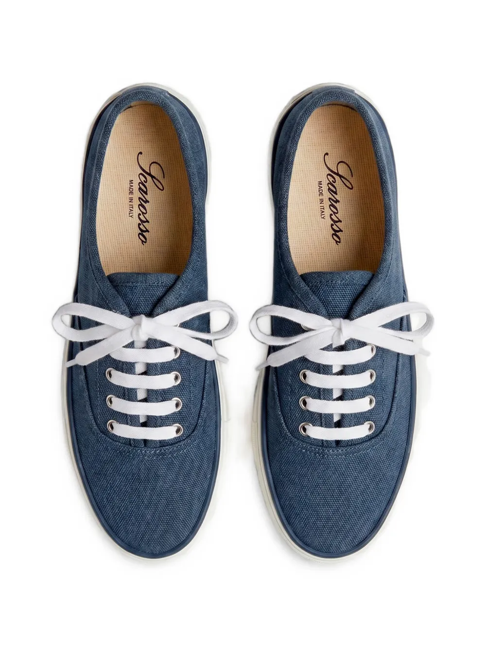 Scarosso Sirio Drill katoenen sneakers Blauw
