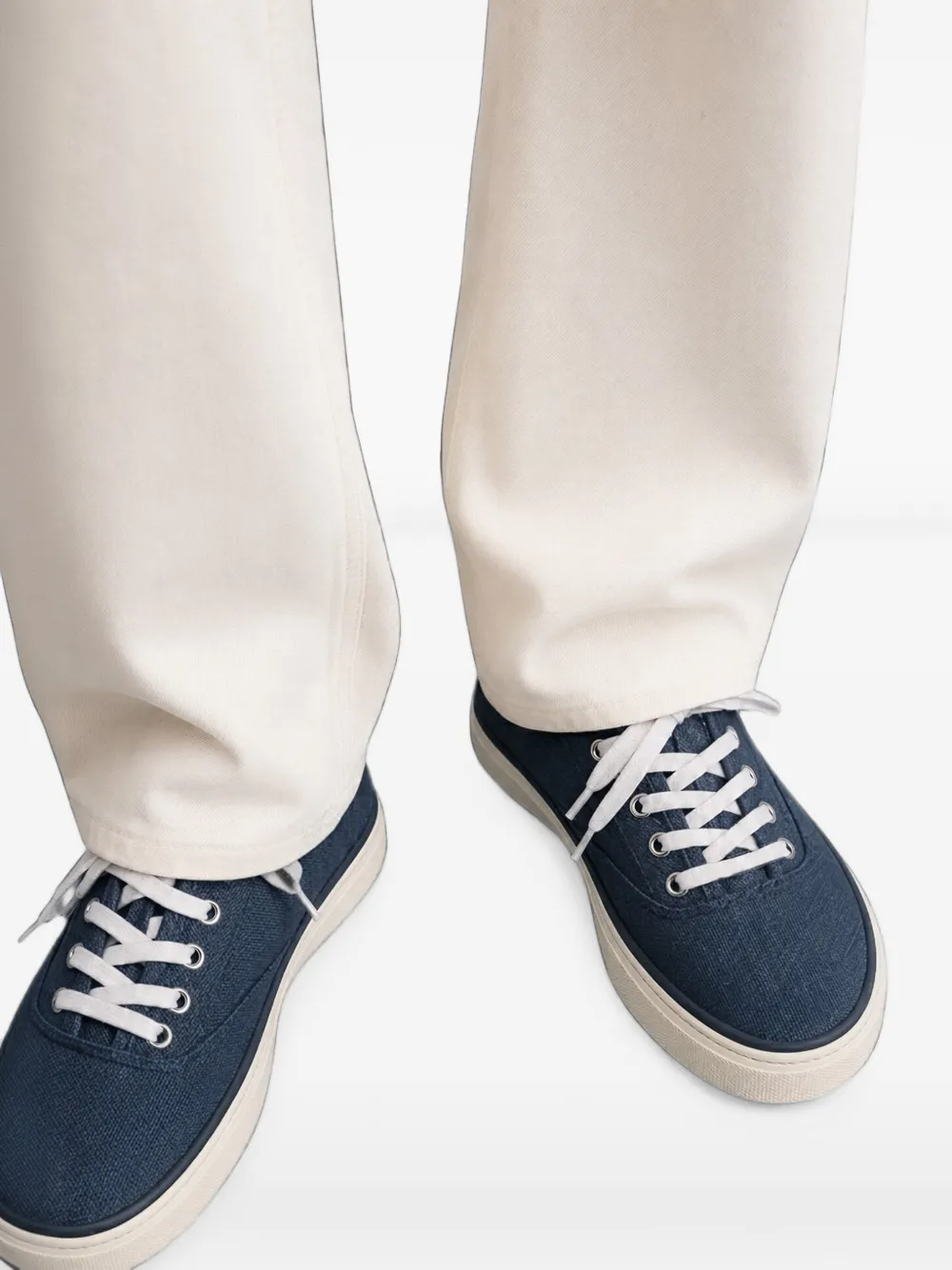 Scarosso Sirio Drill katoenen sneakers Blauw