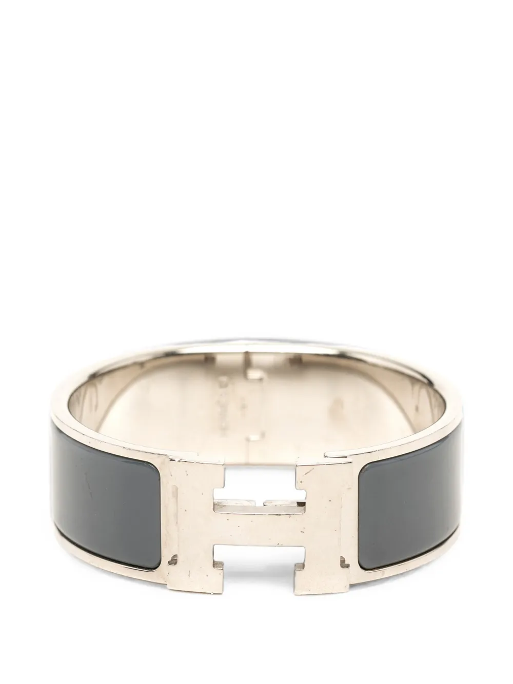 Hermès Pre-Owned 2000-2026 Wide Enamel Clic Clac H Bracelet PM costume bracelet - Grigio