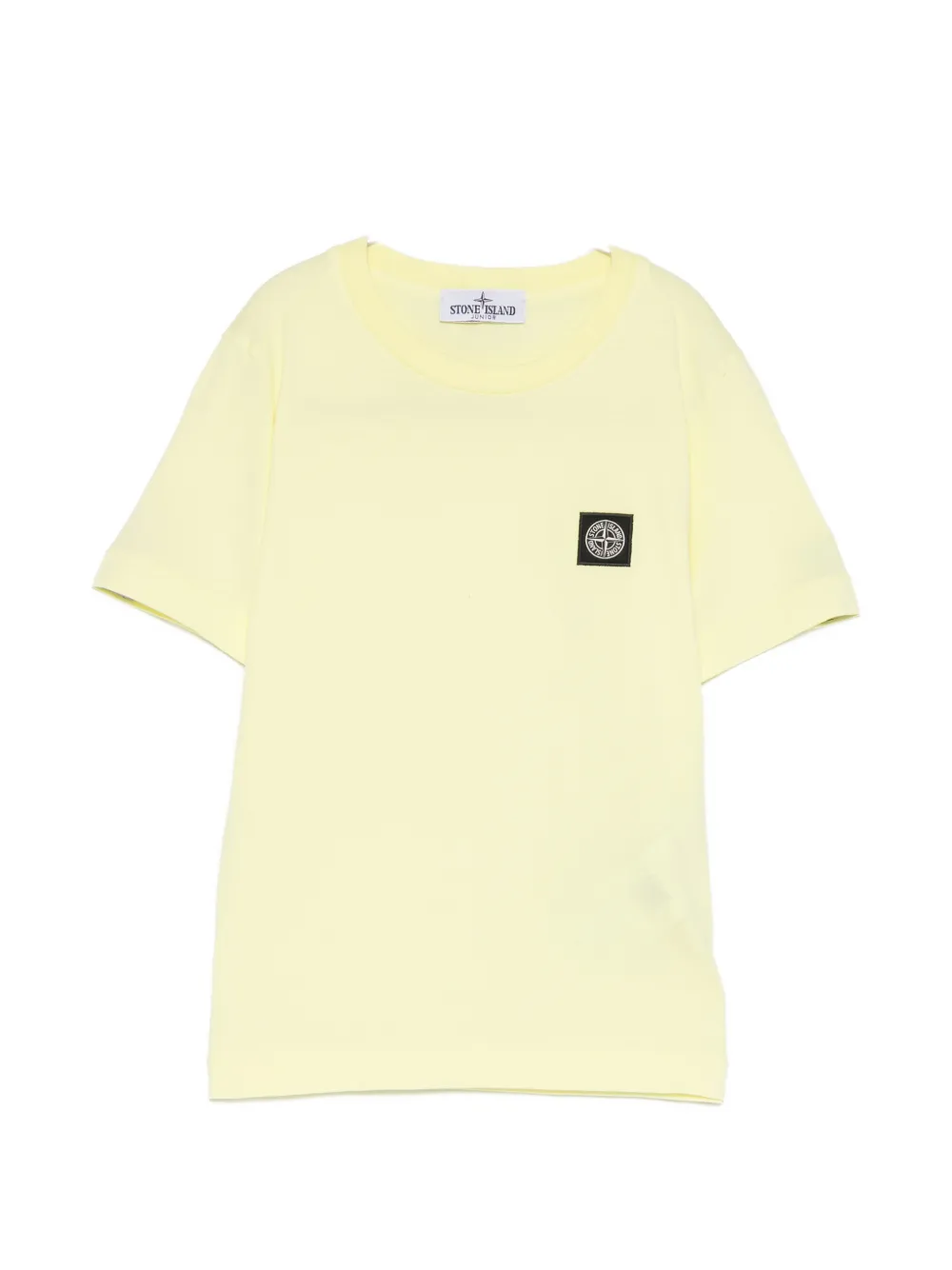 Stone Island Junior logo-patch T-shirt - Giallo