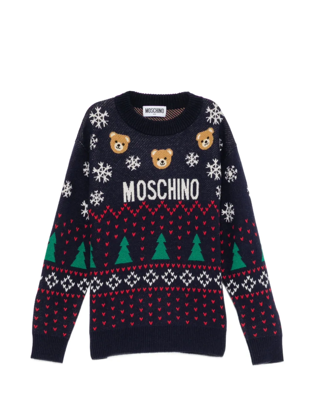 Moschino Kids Maglione Teddy Bear - Blu