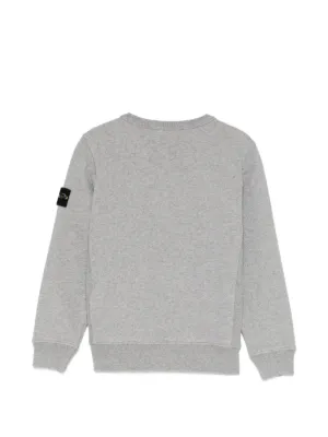 Stone Island Junior クルーネック プルオーバー | グレー | FARFETCH JP