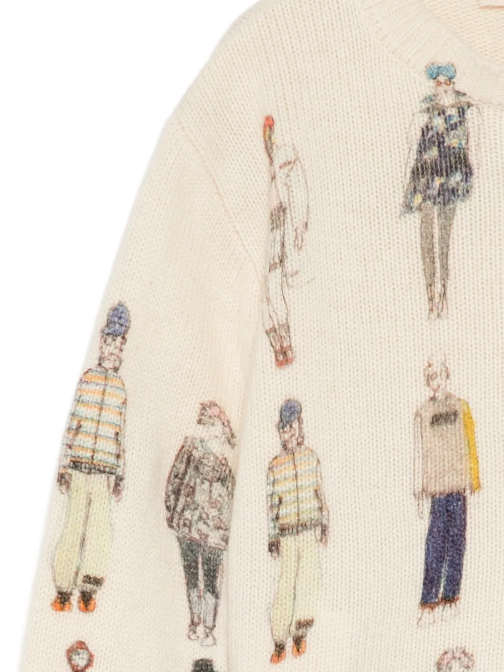 Marni Kids Trui met catwalk-print Beige
