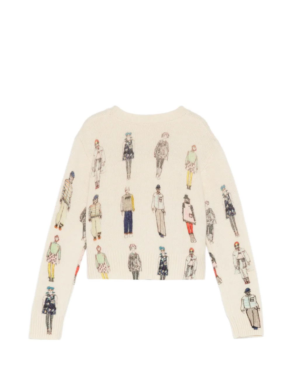 Marni Kids Trui met catwalk-print Beige