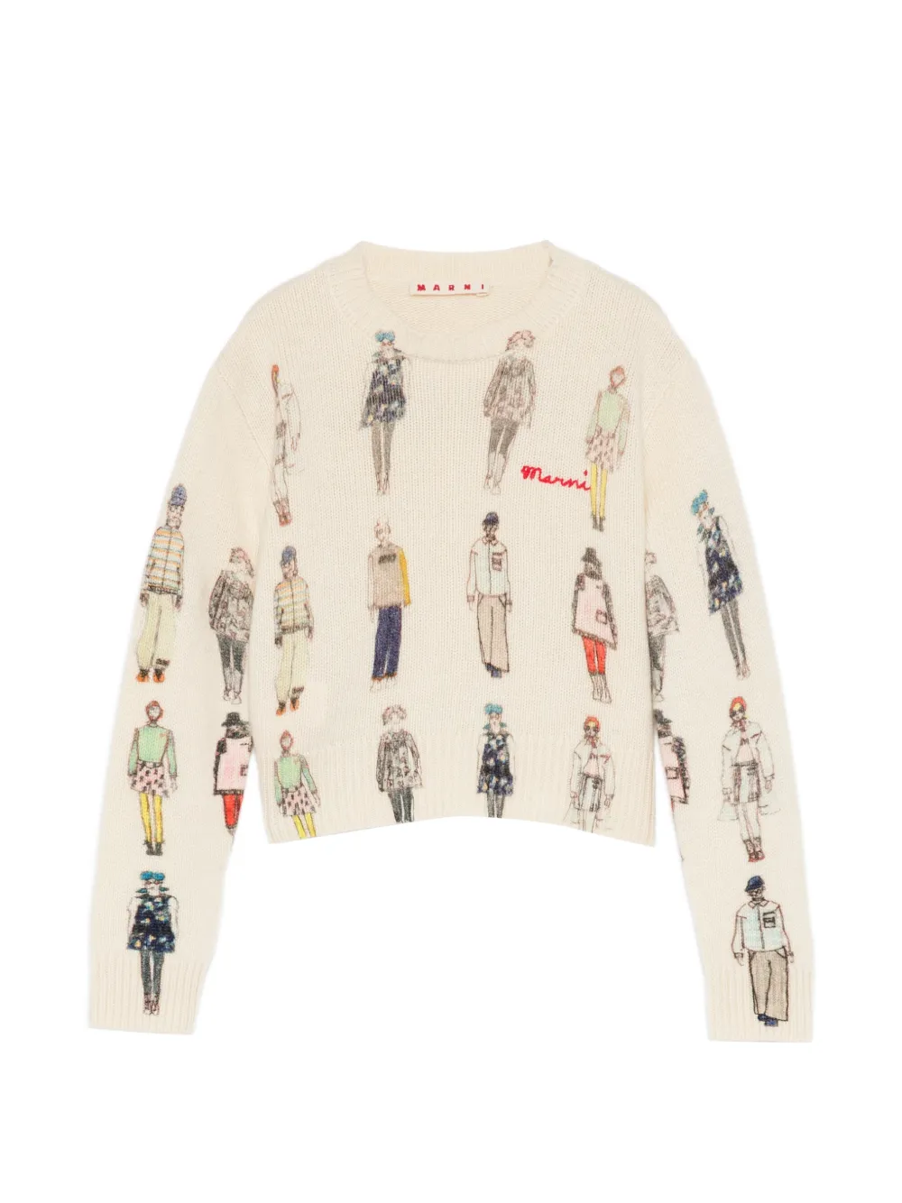 Marni Kids Maglione con stampa - Toni neutri