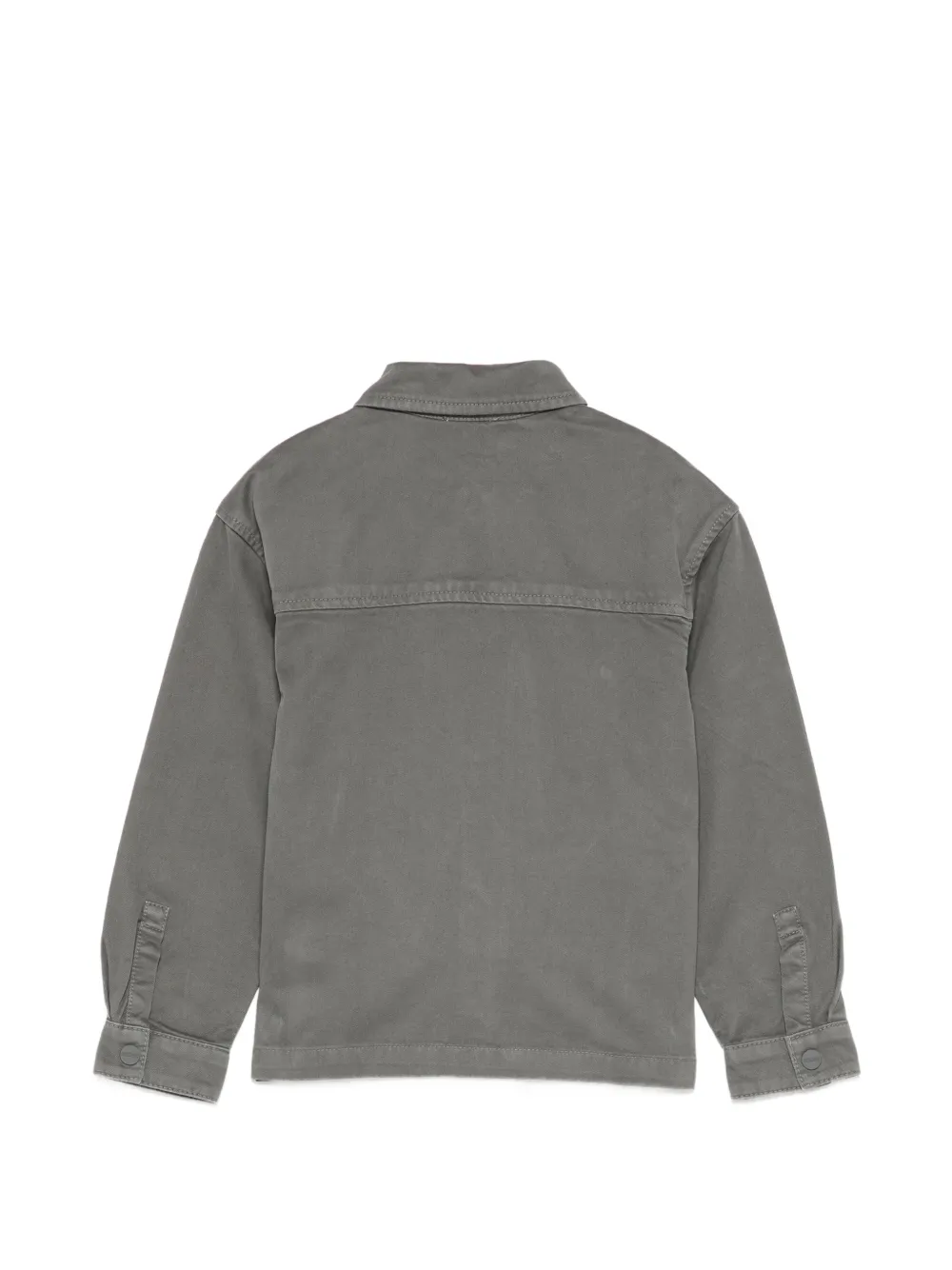 Moschino Kids Button-up shirt met borstzak Grijs