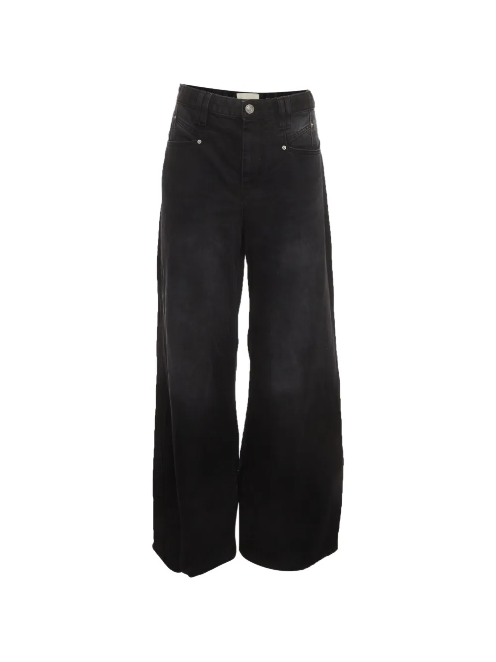 ISABEL MARANT Jeans Lemony a gamba ampia - Nero