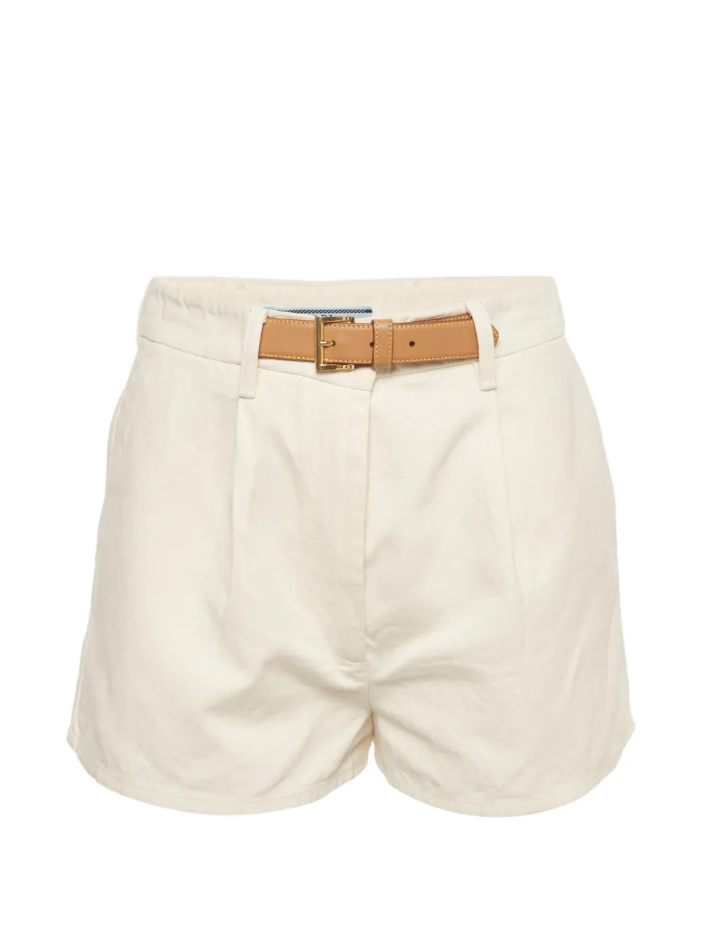 Prada Pre-Owned Shorts lunghi con cintura - Bianco