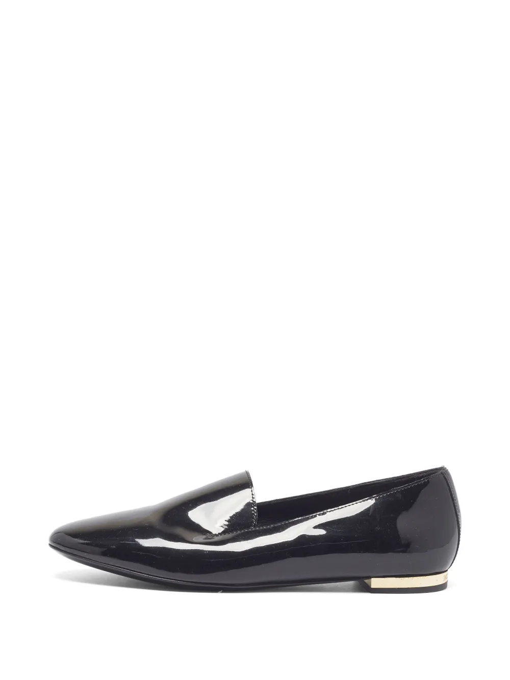 Burberry Pre-Owned pointed-toe leather loafers - Nero
