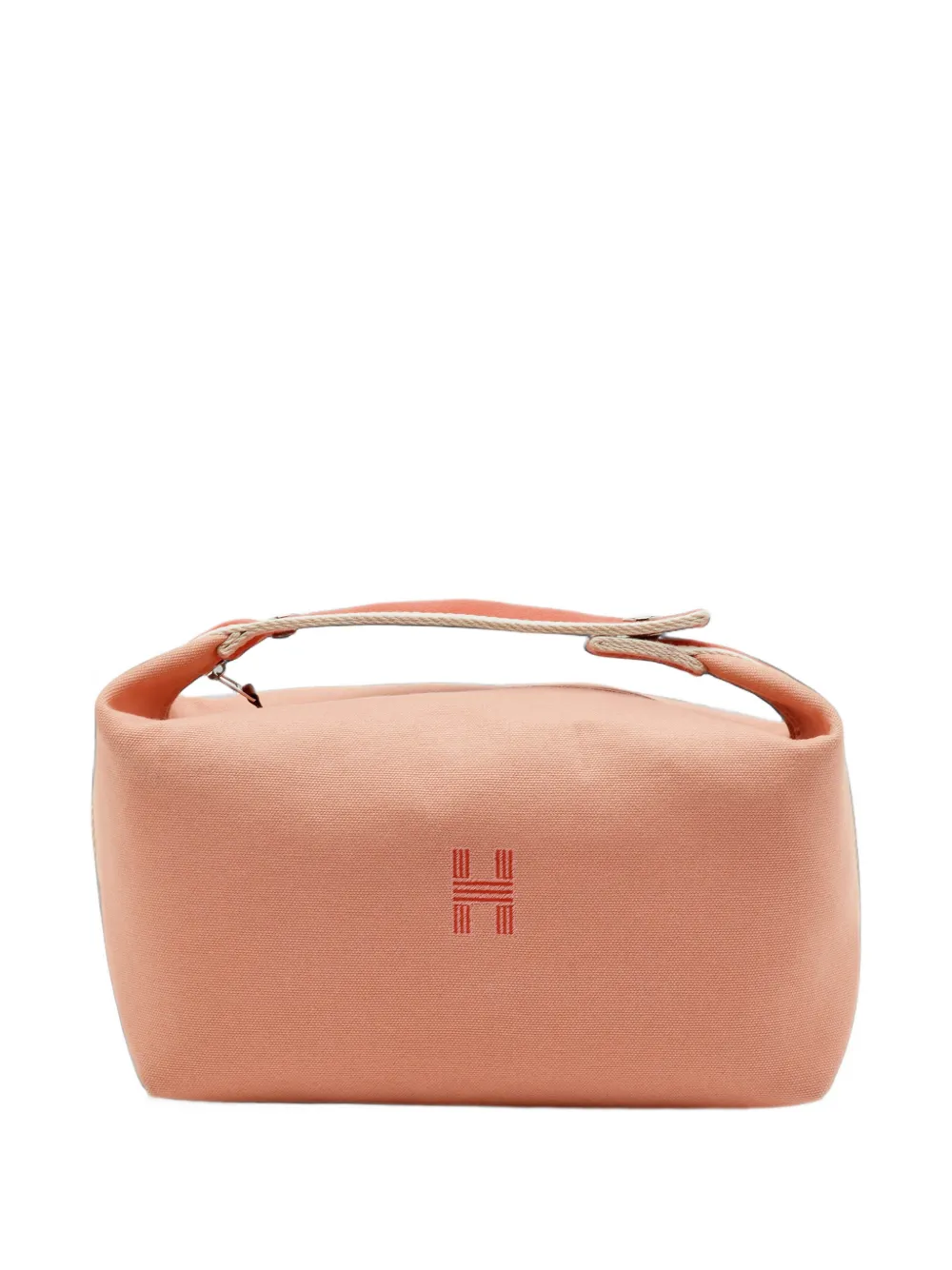 Pre-owned Hermes Bride-a-brac Toile H Tote Bag In Orange