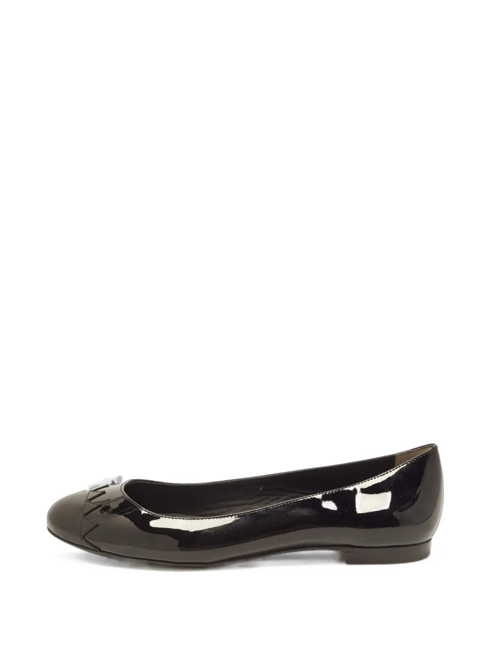 Fendi Pre-Owned Ballerinas mit Zickzackmuster - Schwarz