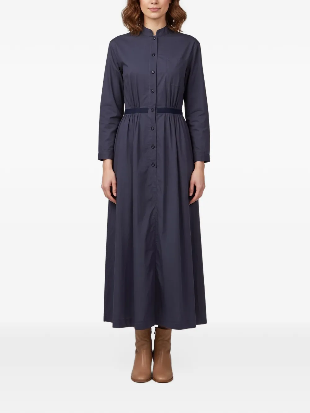 Emporio Armani Pre-Owned long-sleeve maxi dress - Blau