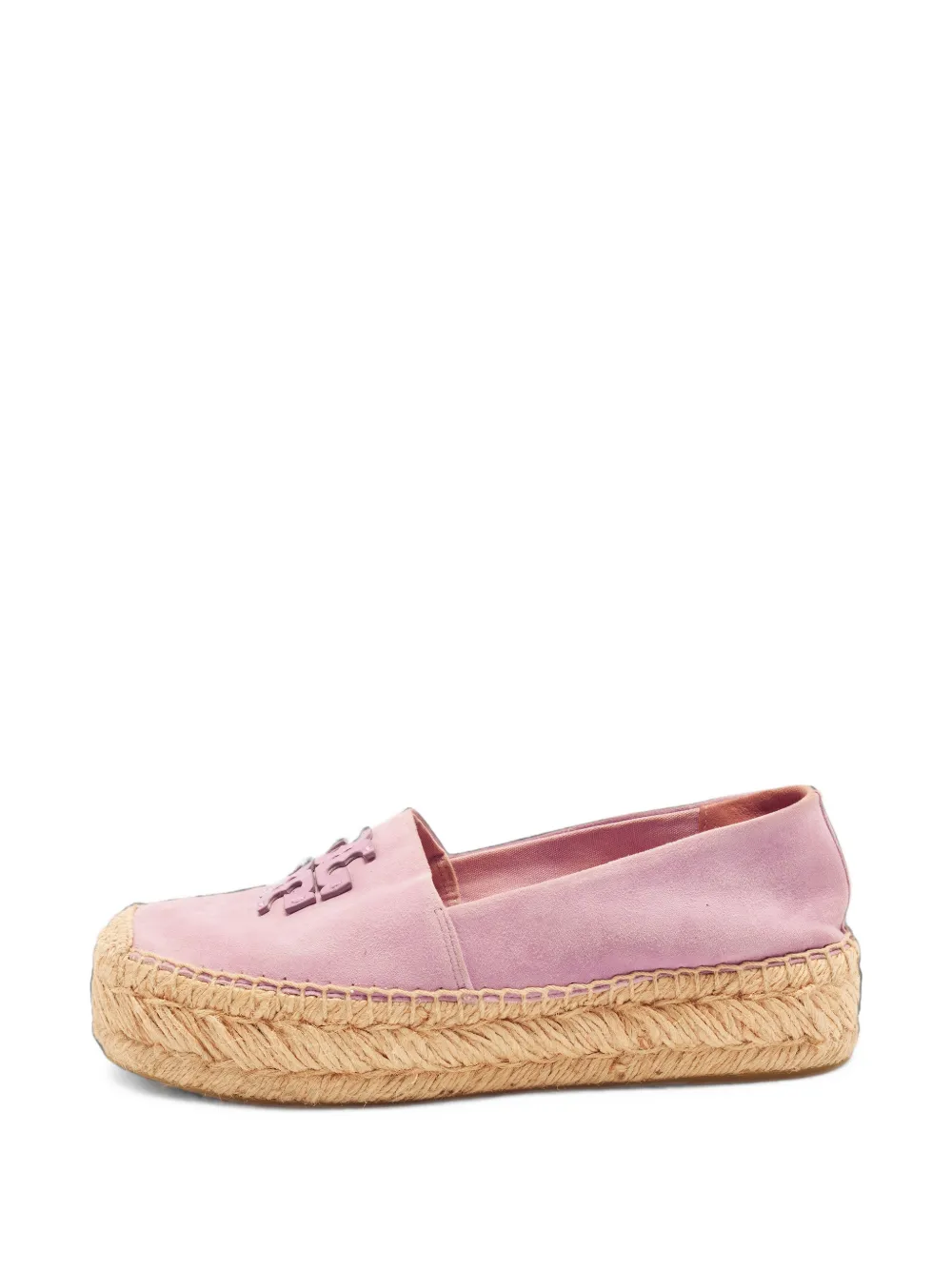 Tory Burch Double T platform espadrille flats - Rosa