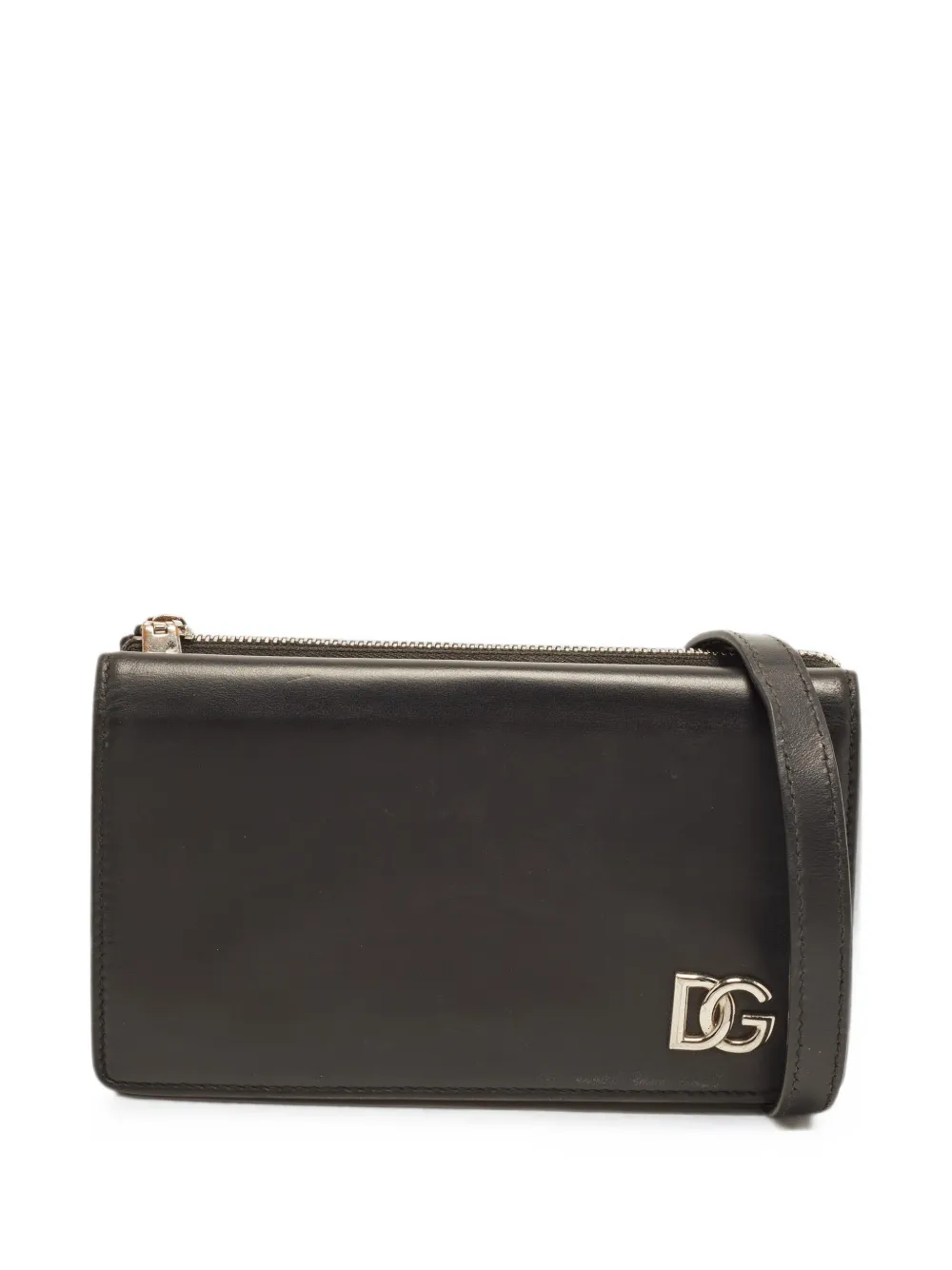 Dolce & Gabbana Pre-Owned Mini Umhängetasche mit DG-Logo - Schwarz