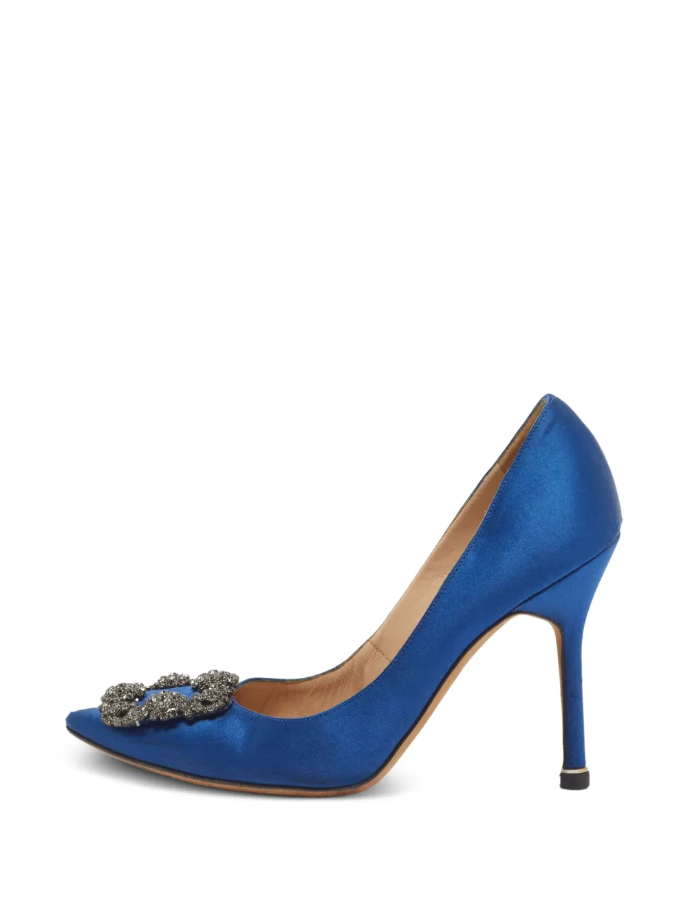 Manolo Blahnik Hangisi buckle heeled pumps - Blu