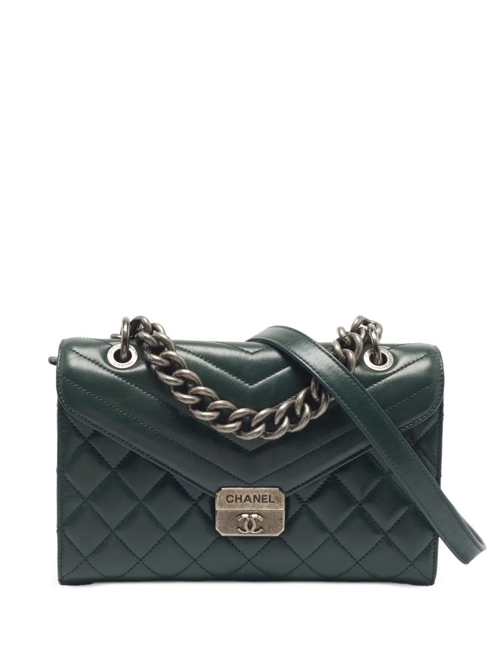 CHANEL Pre-Owned Borsa a spalla Mad About trapuntata 2016-2017 - Verde