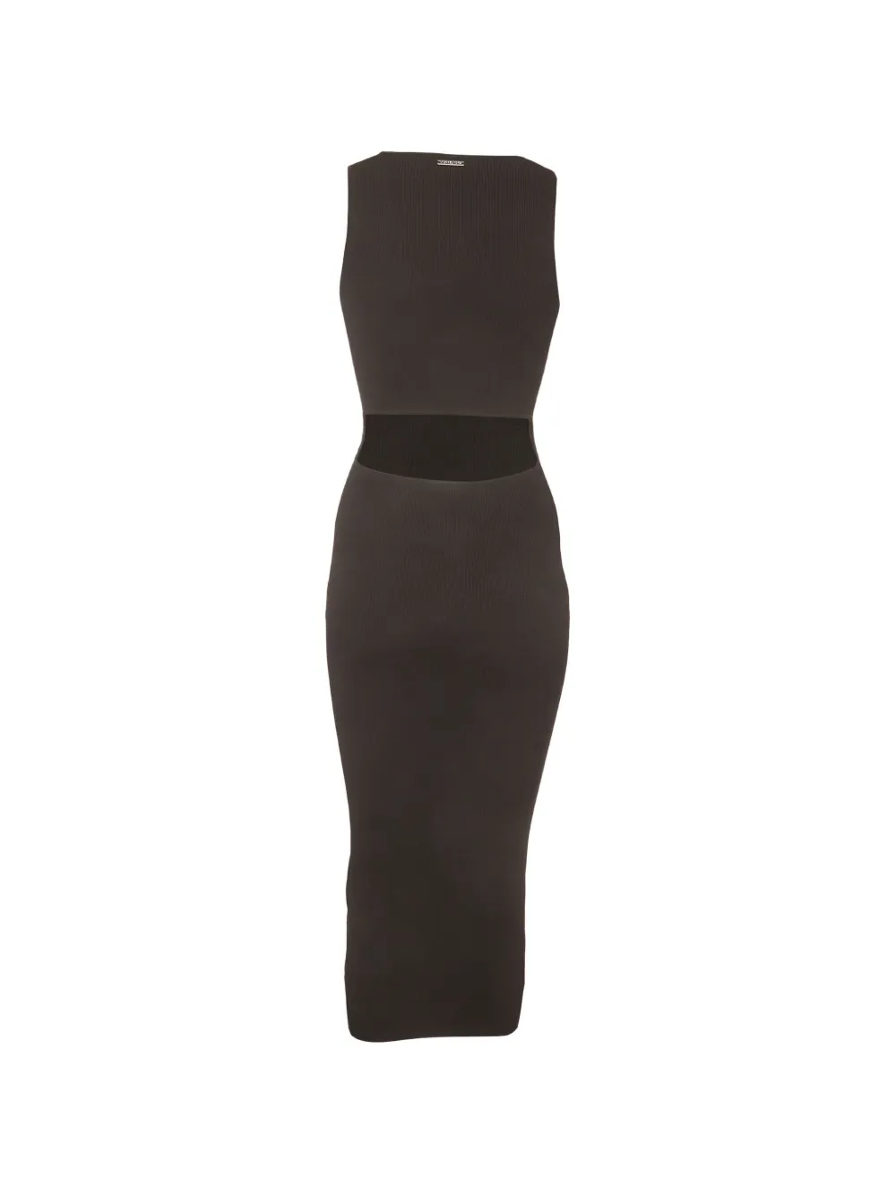 Michael Michael Kors rib-knit cut-out midi dress - Nero