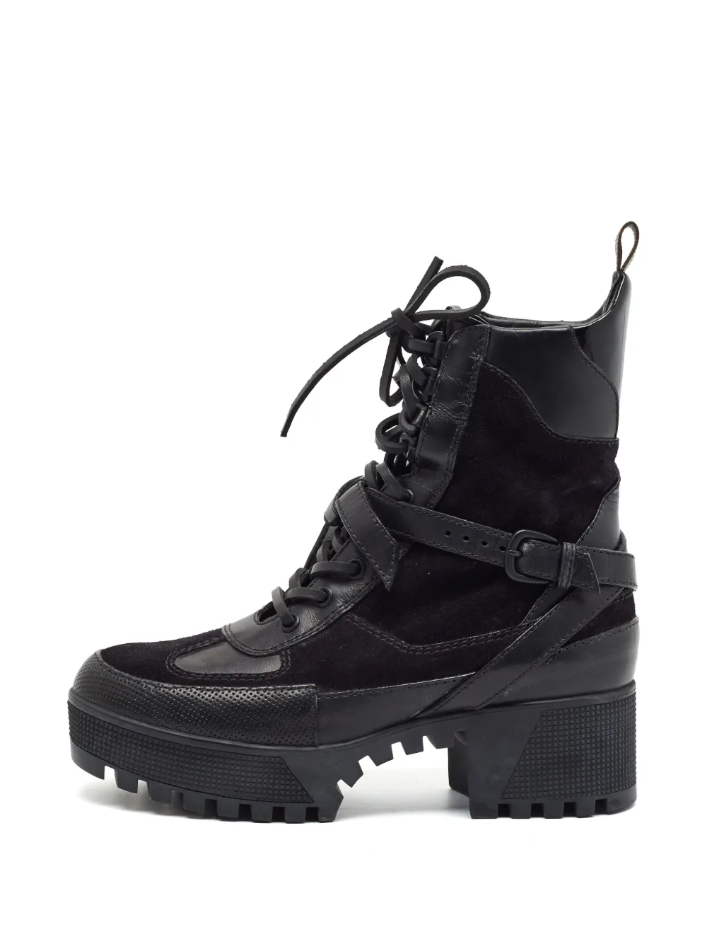 Louis Vuitton Pre-Owned bottes Laureate en cuir - Noir Louis Vuitton Pre-Owned bottes Laureate en cuir - Noir