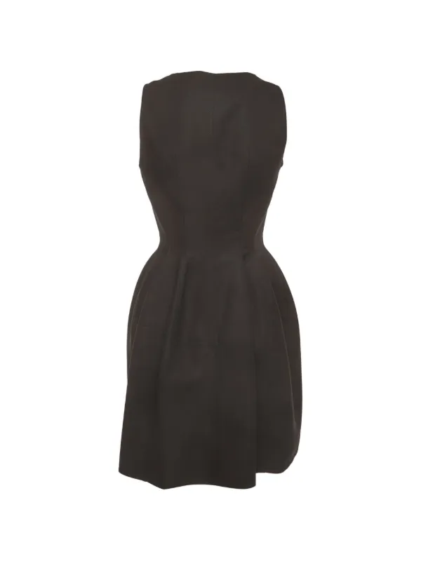 Alaïa Pre-Owned Zipper fit-and-flare Mini Dress | Black