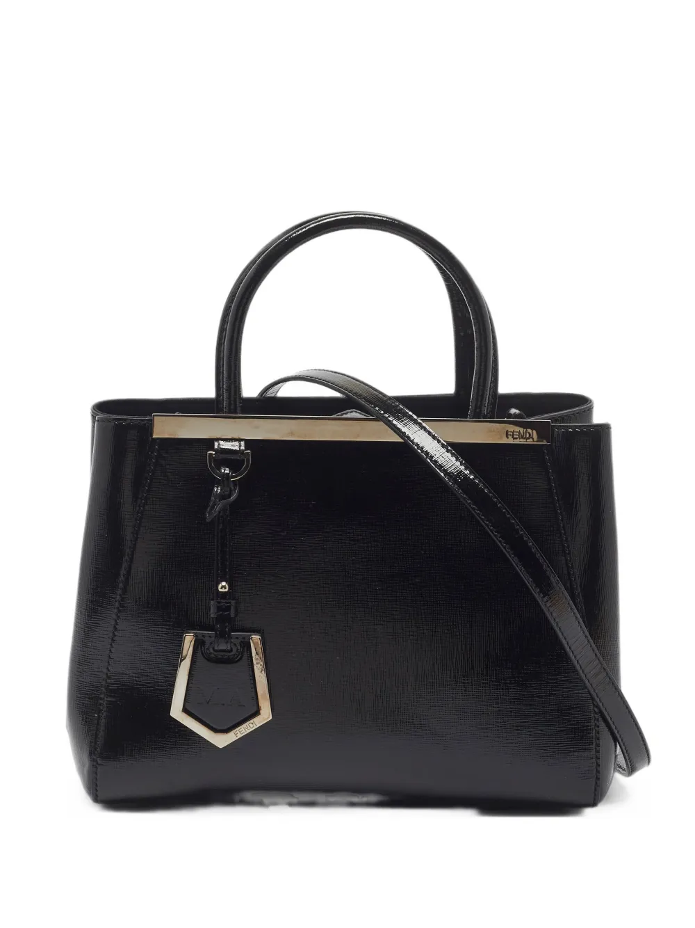 Fendi Pre-Owned 2014 small 2Jours patent leather tote bag - Schwarz