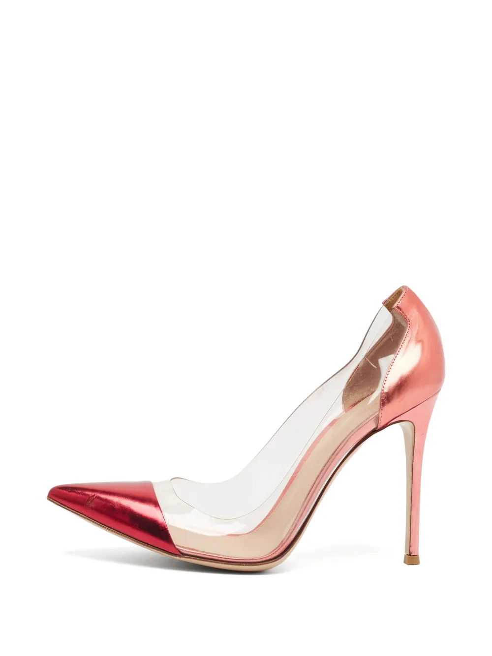 Gianvito Rossi Pumps Plexi con inserti - Bianco