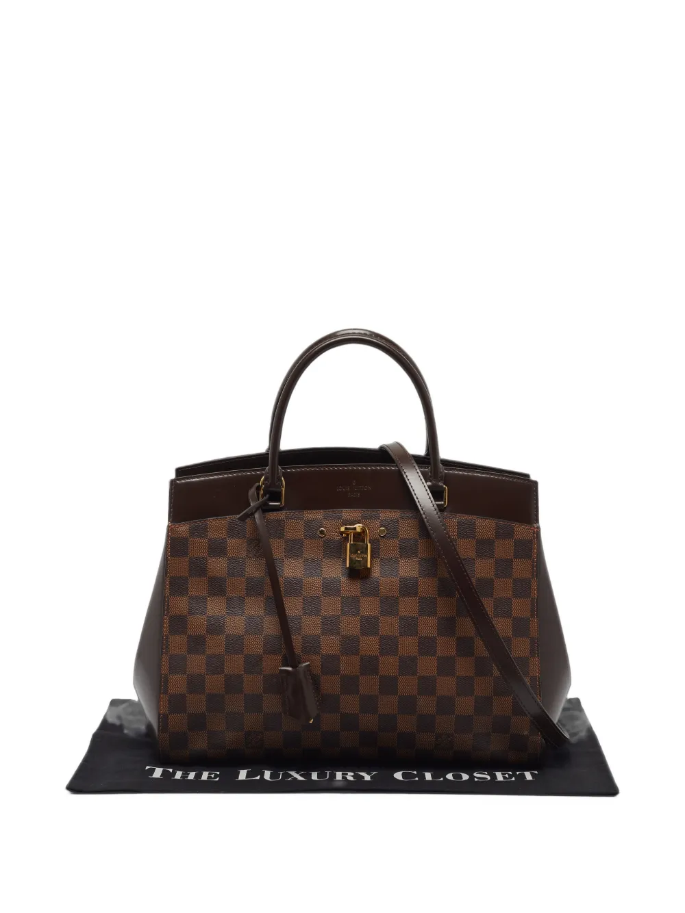 Louis Vuitton Pre-Owned 2015 Rivoli PM Damier Ebene shopper Bruin