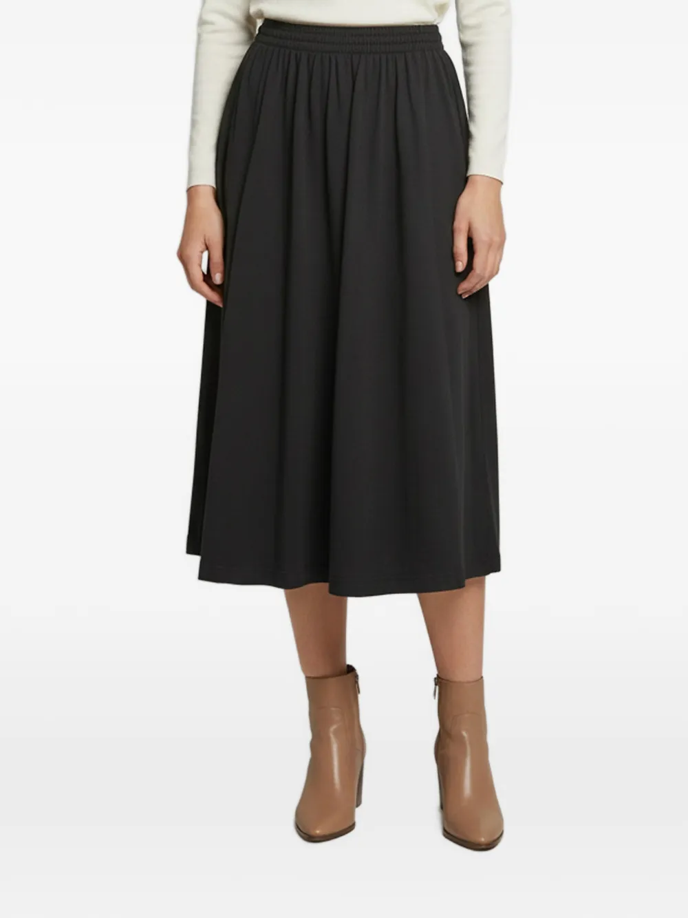 Balenciaga Pre-Owned 2022 distressed midi skirt - Nero