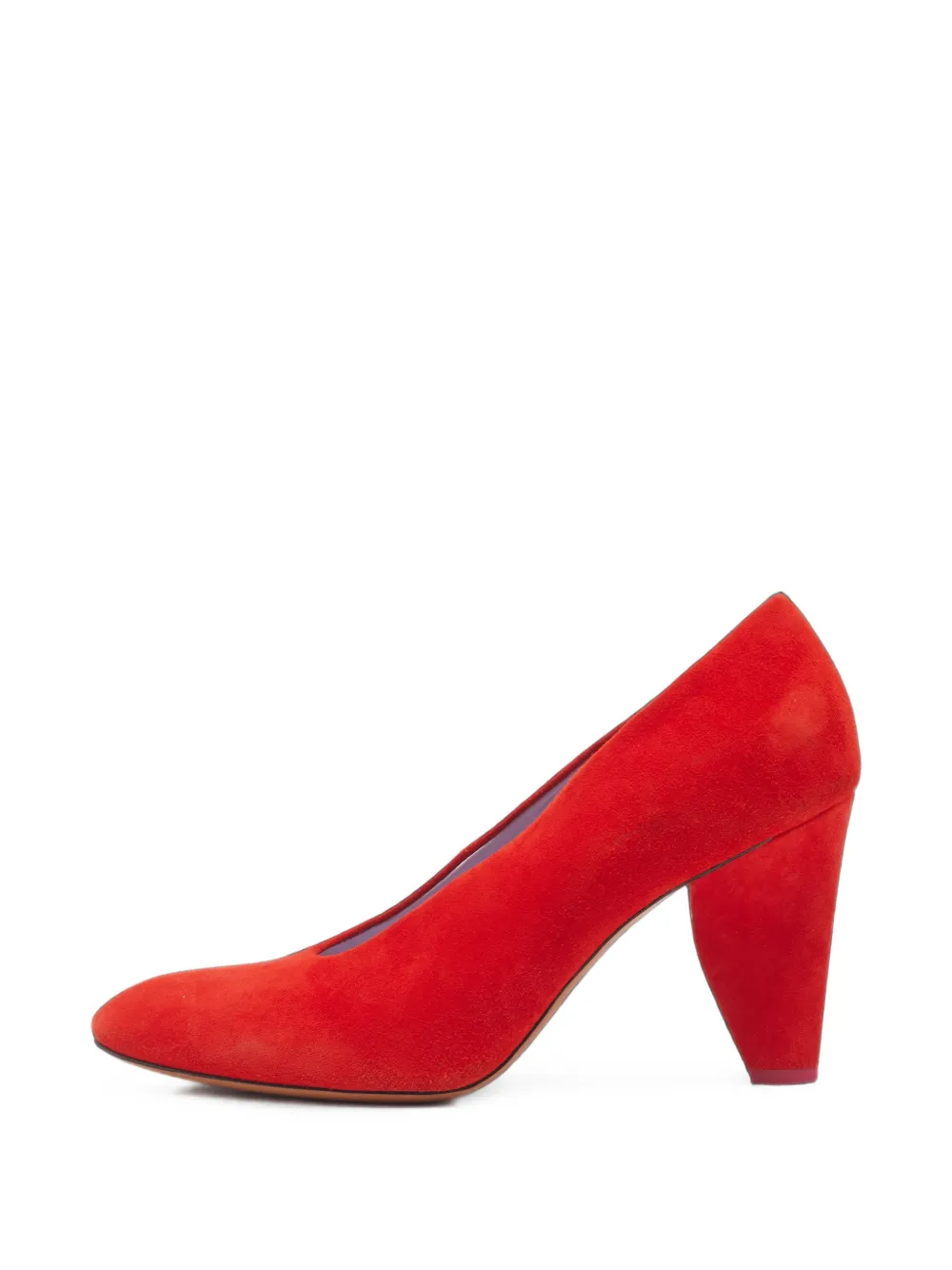 Celine Pre-Owned round-toe block-heel pumps - Rot