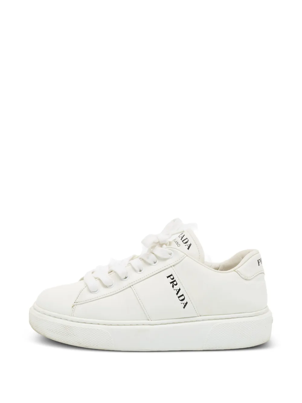 Prada Pre-Owned Logo Court sneakers - Bianco