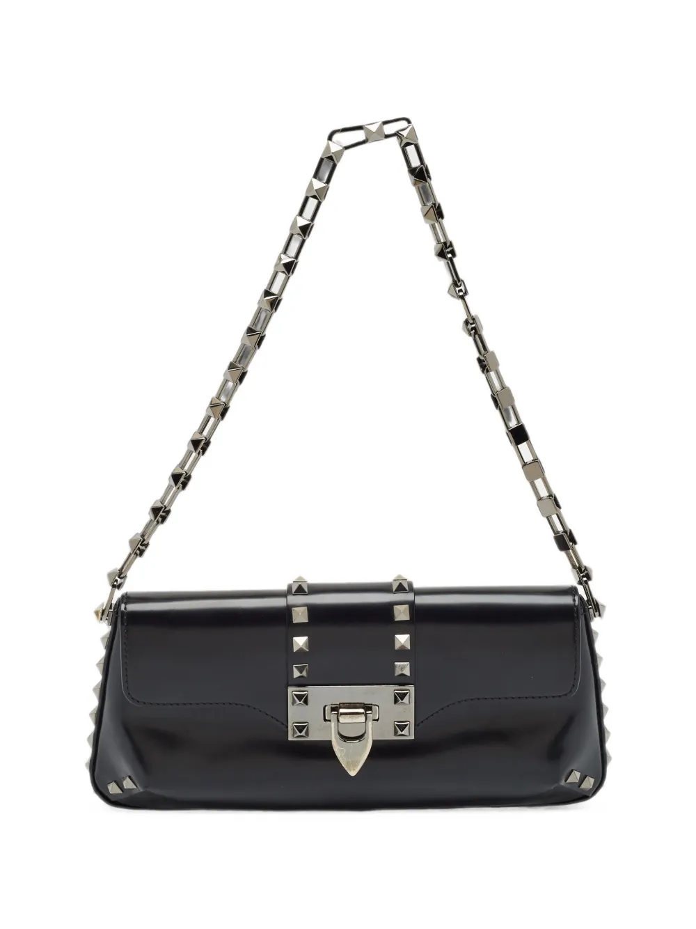 Valentino Garavani Pre-Owned Rockstud chain shoulder bag - Schwarz