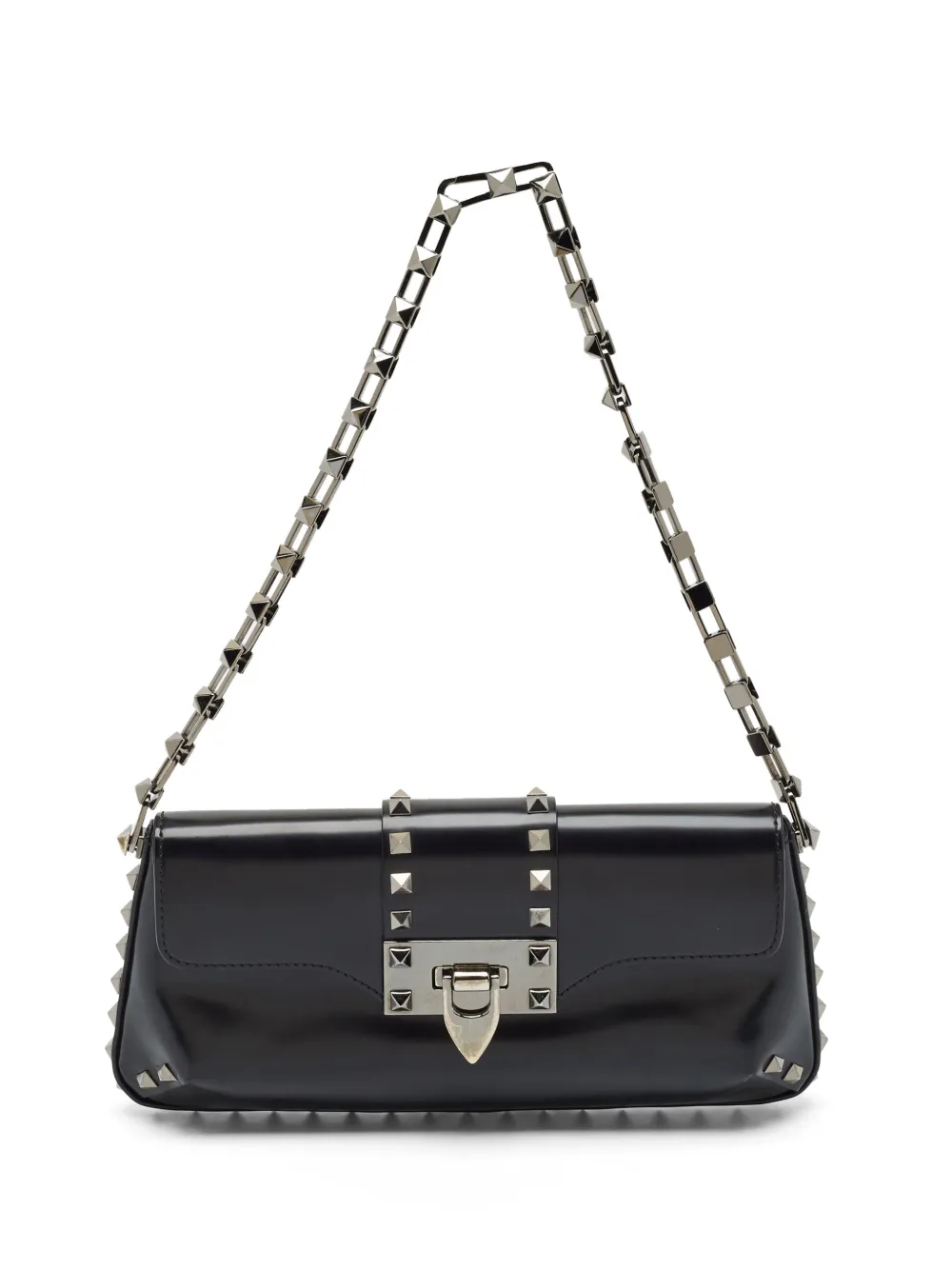 Valentino Garavani Pre-Owned Rockstud chain shoulder bag - Nero