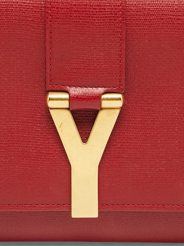 【希少】イヴ・サンローラン　クラッチバッグ　Yライン レッド　レア SAINT LAURENT クラッチバッグ 赤 Saint Laurent Pre-Owned Y-Ligne