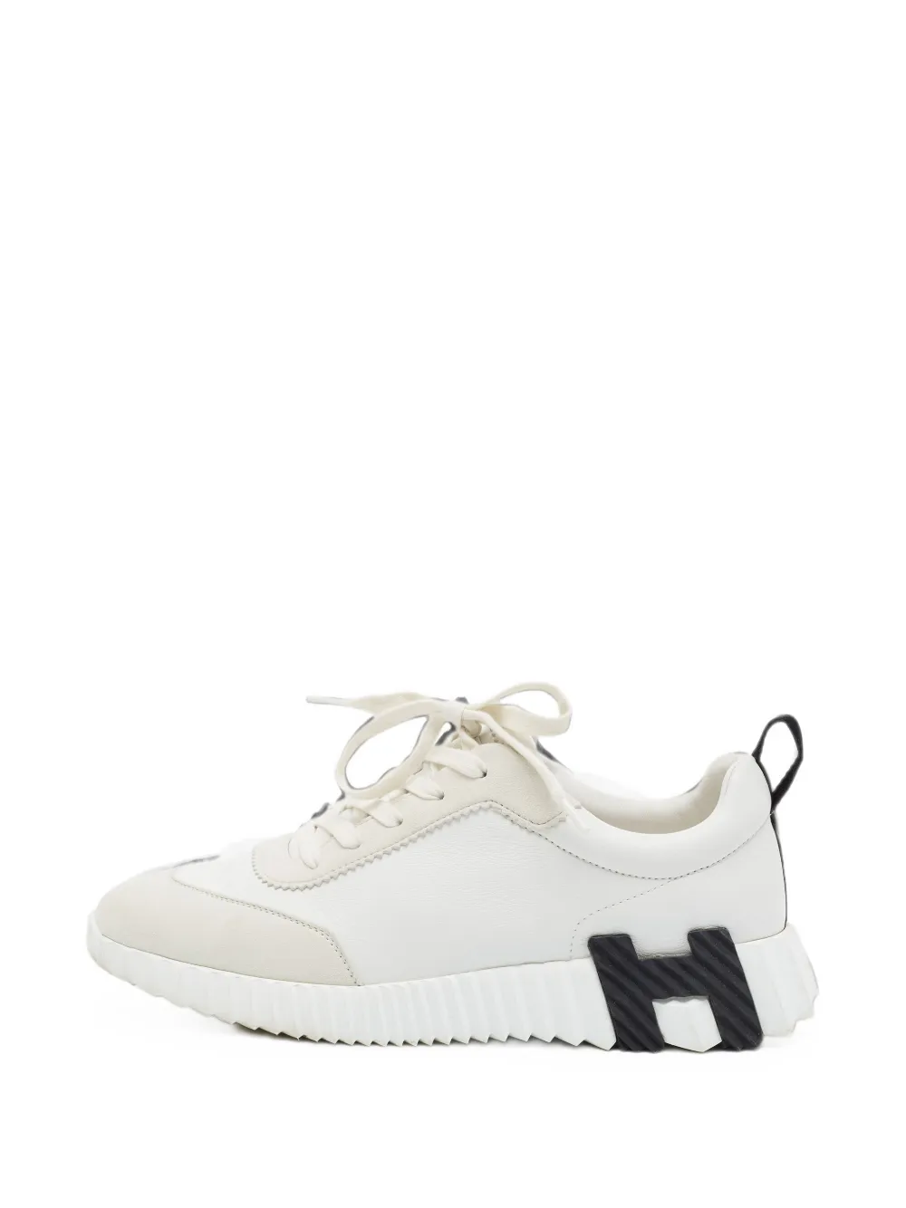 Hermès Pre-Owned Bouncing lace-up sneakers - Weiß