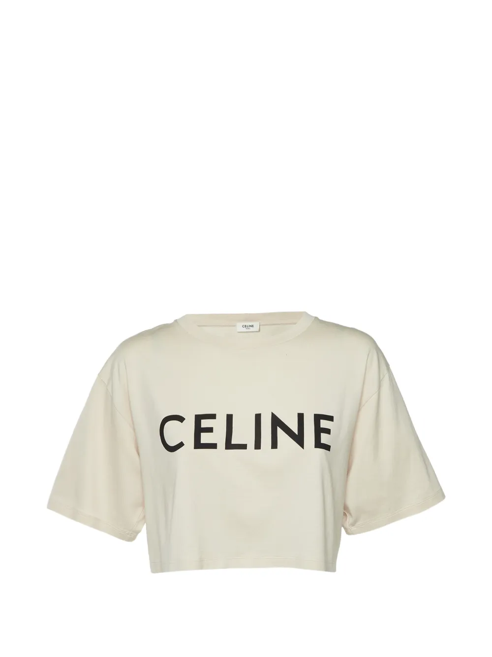 Celine Pre-Owned T-shirt crop con stampa - Toni neutri